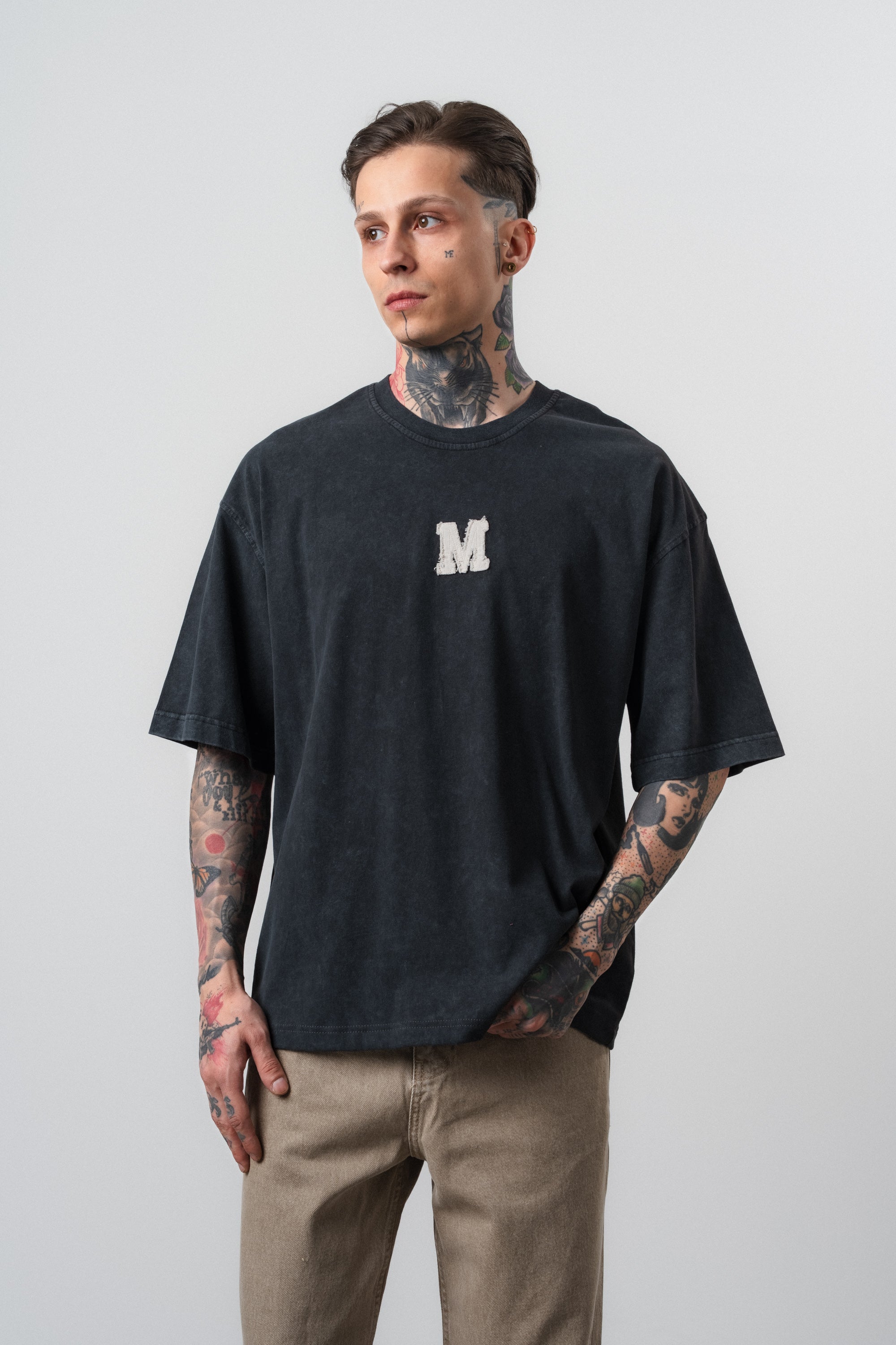 Mercy Washed Oversized T-Shirt Black