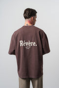 Revere Washed Oversized T-Shirt Dark Brown