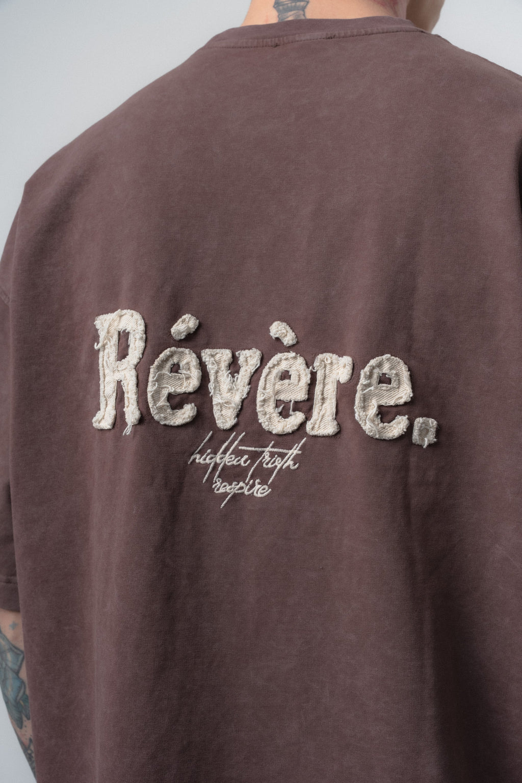 Revere Washed Oversized T-Shirt Dark Brown