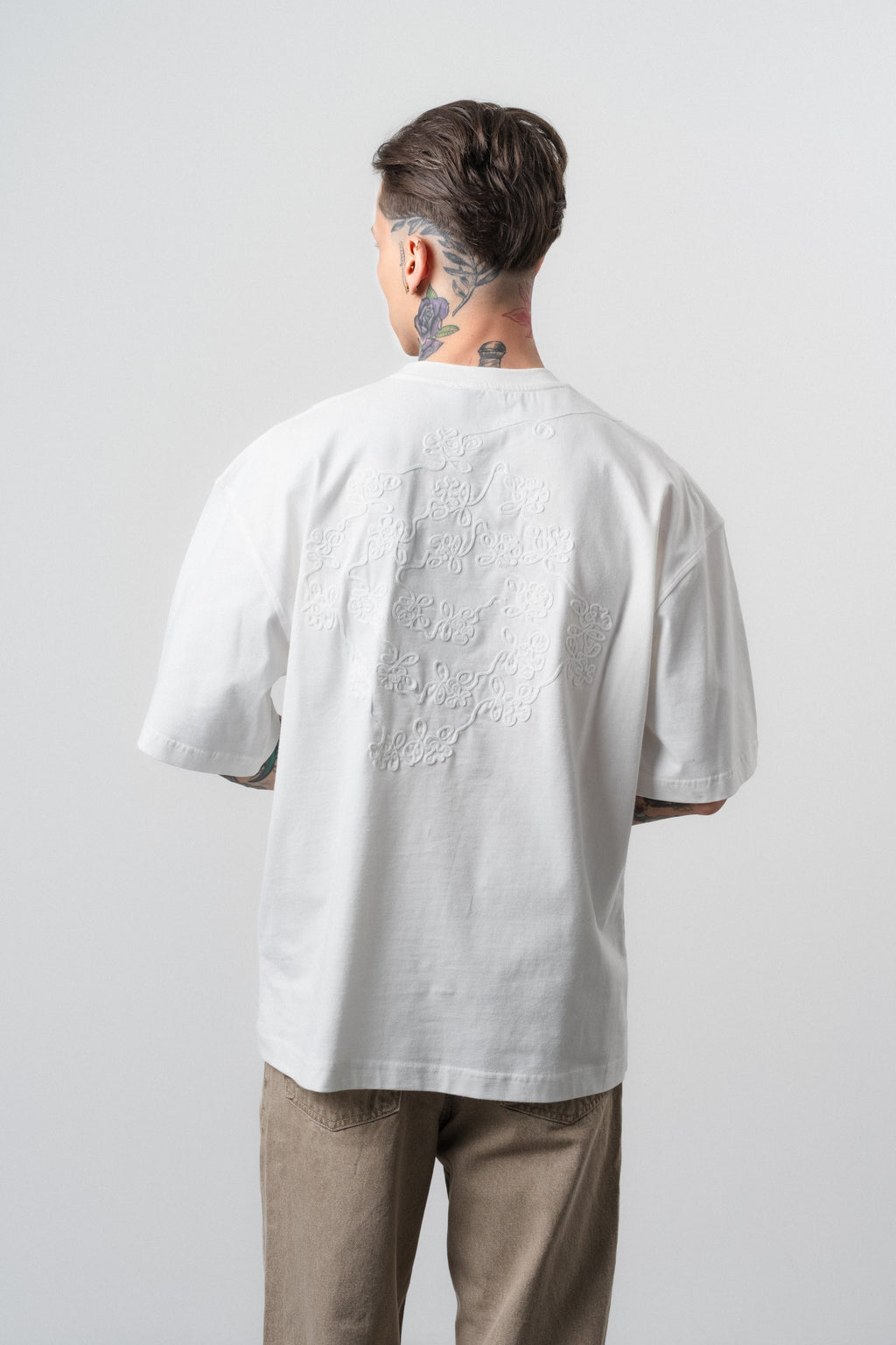 Route Oversized T-Shirt Ecru