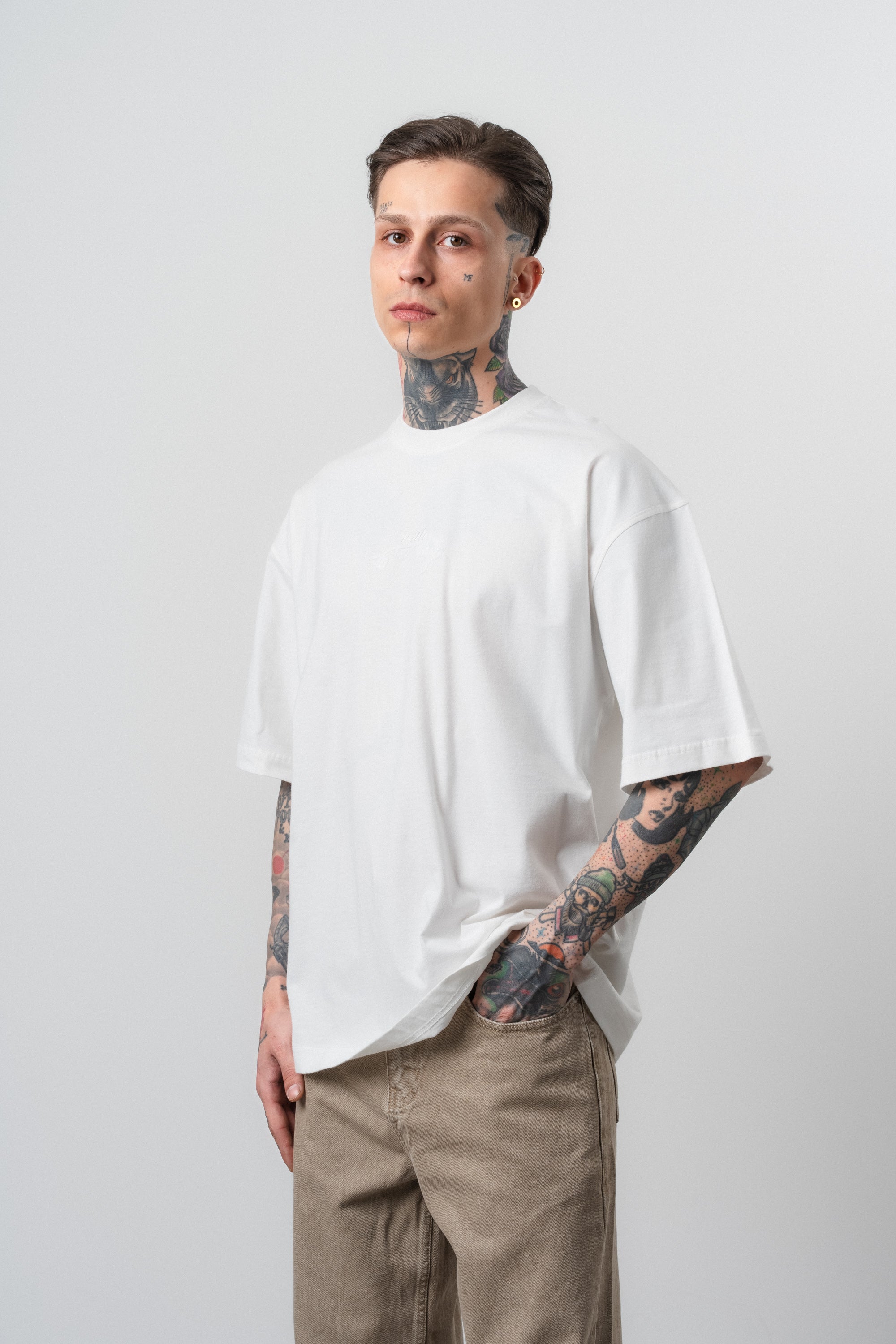 Route Oversized T-Shirt Ecru