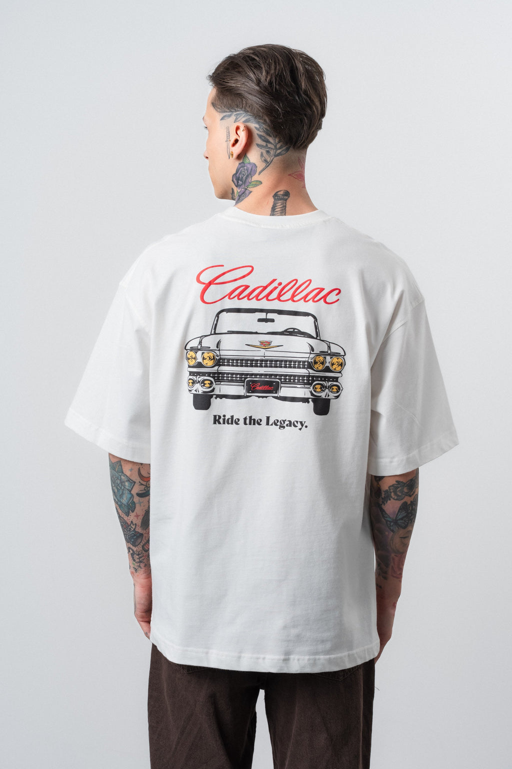Cadillac Oversized T-Shirt Ecru