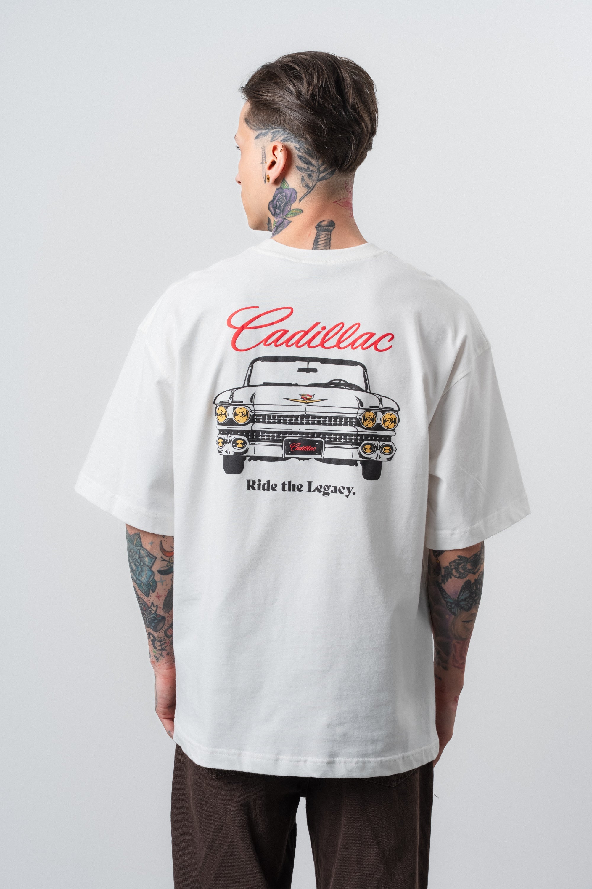 Cadillac Oversized T-Shirt Ecru