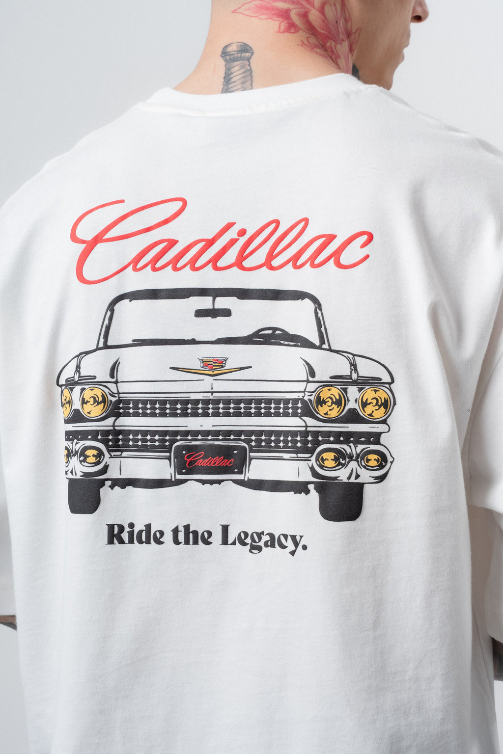 Cadillac Oversized T-Shirt Ecru