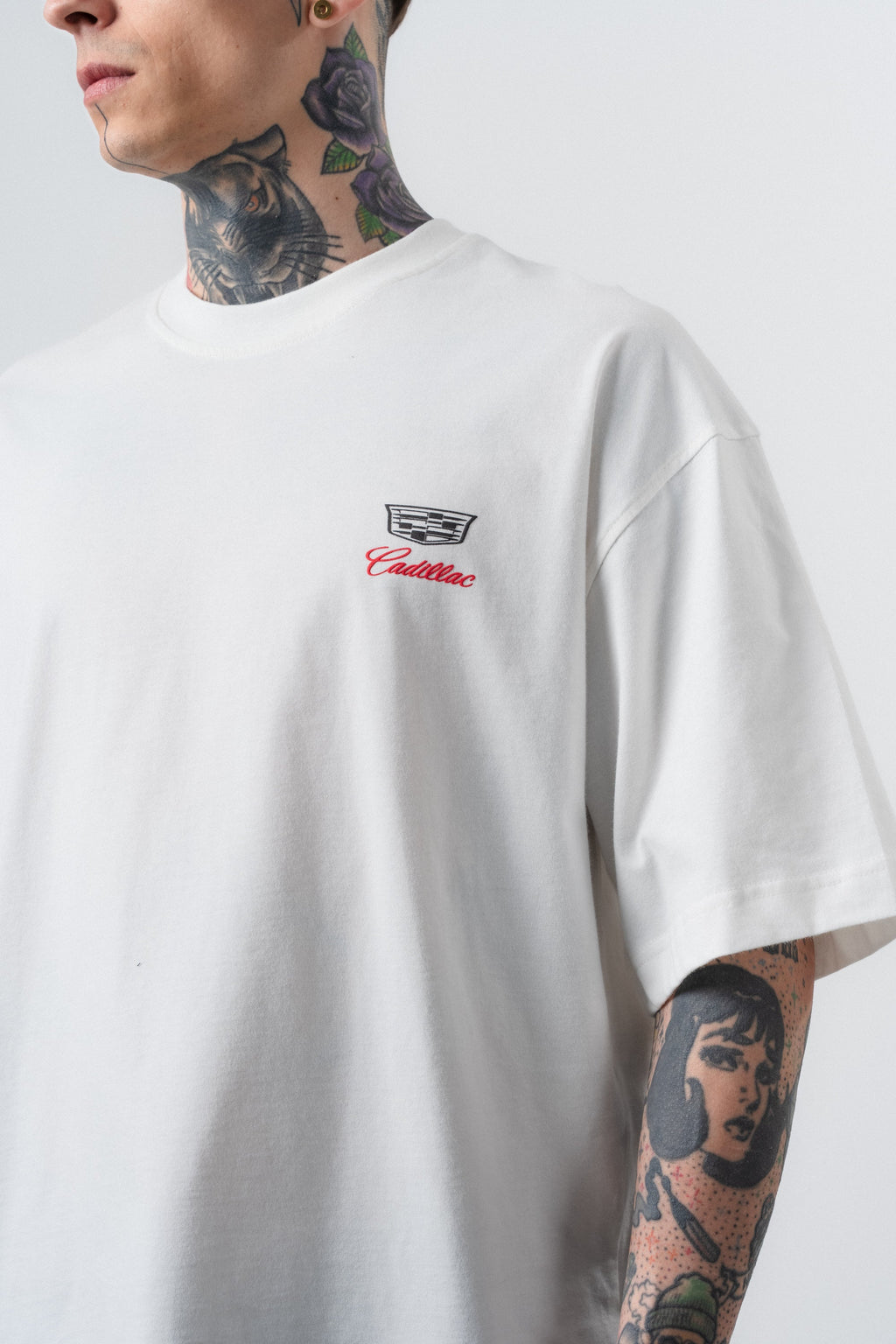 Cadillac Oversized T-Shirt Ecru