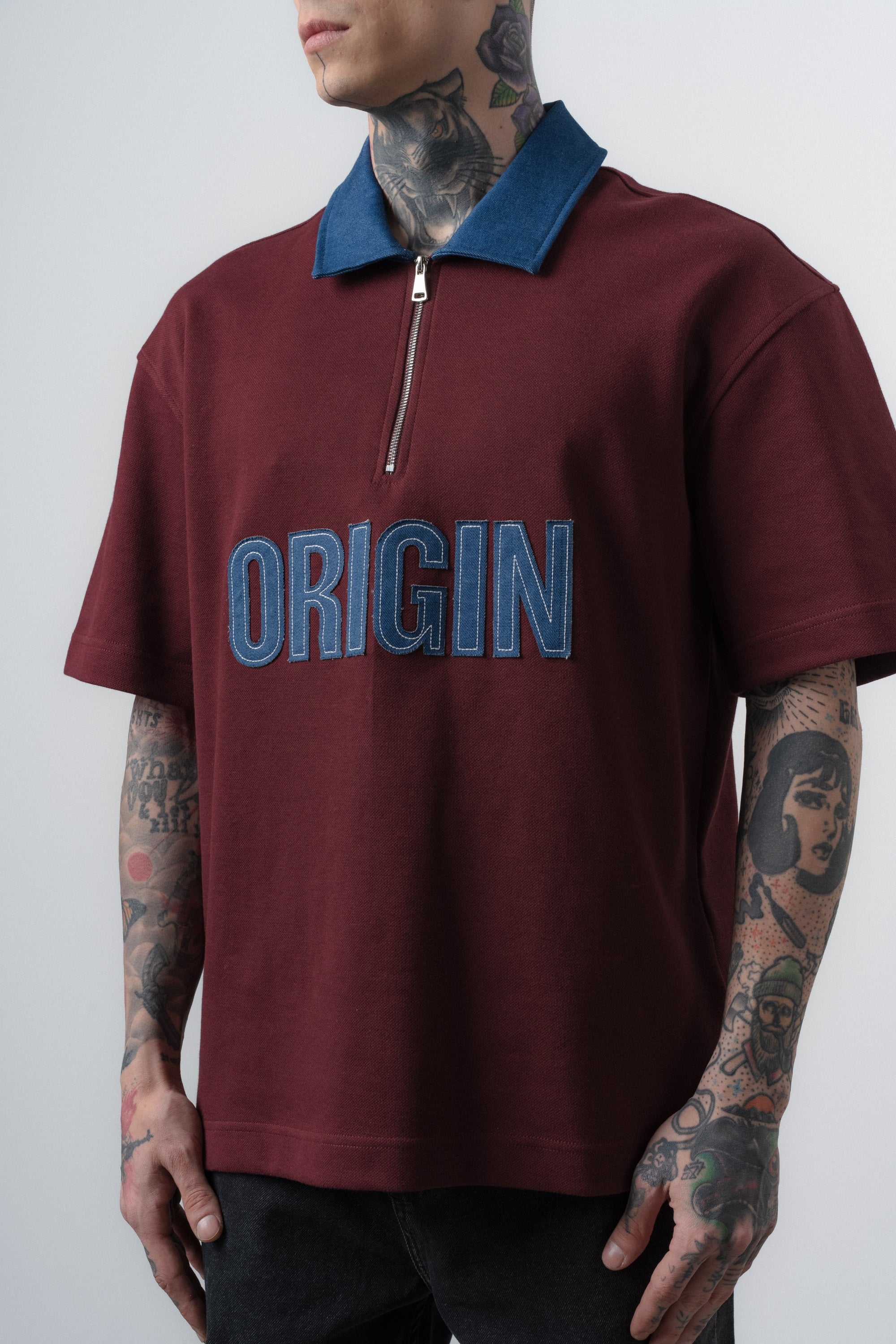 Origin Regular Fit Polo T-Shirt Burgundy