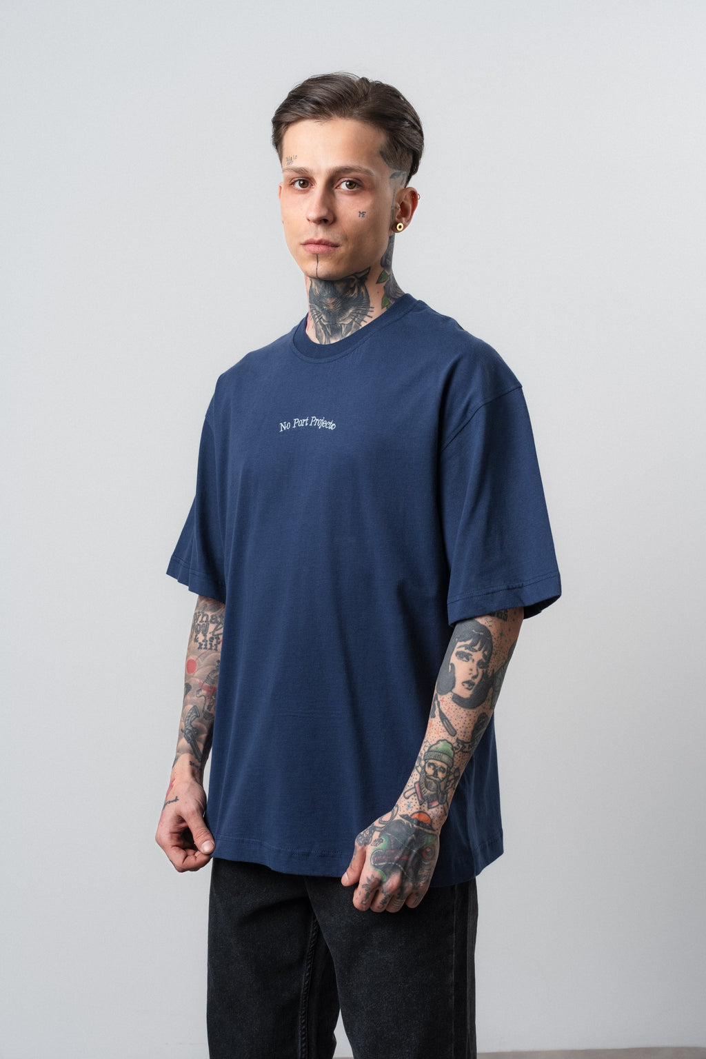 No Port Oversized T-Shirt Navy