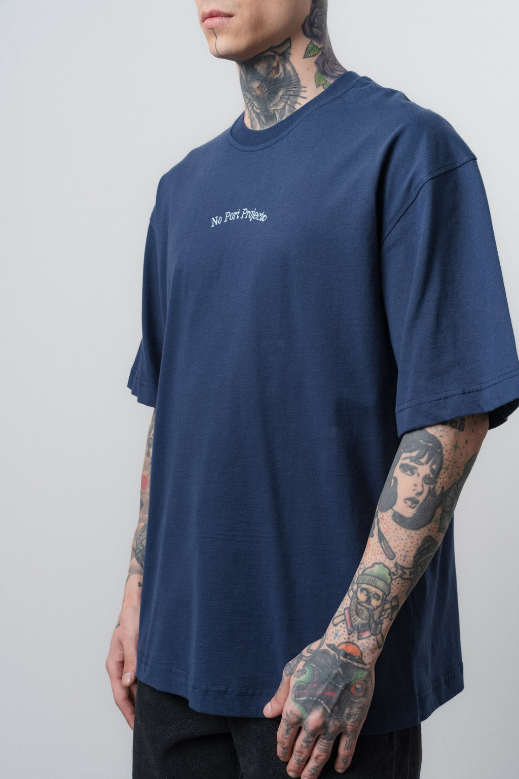 No Port Oversized T-Shirt Navy