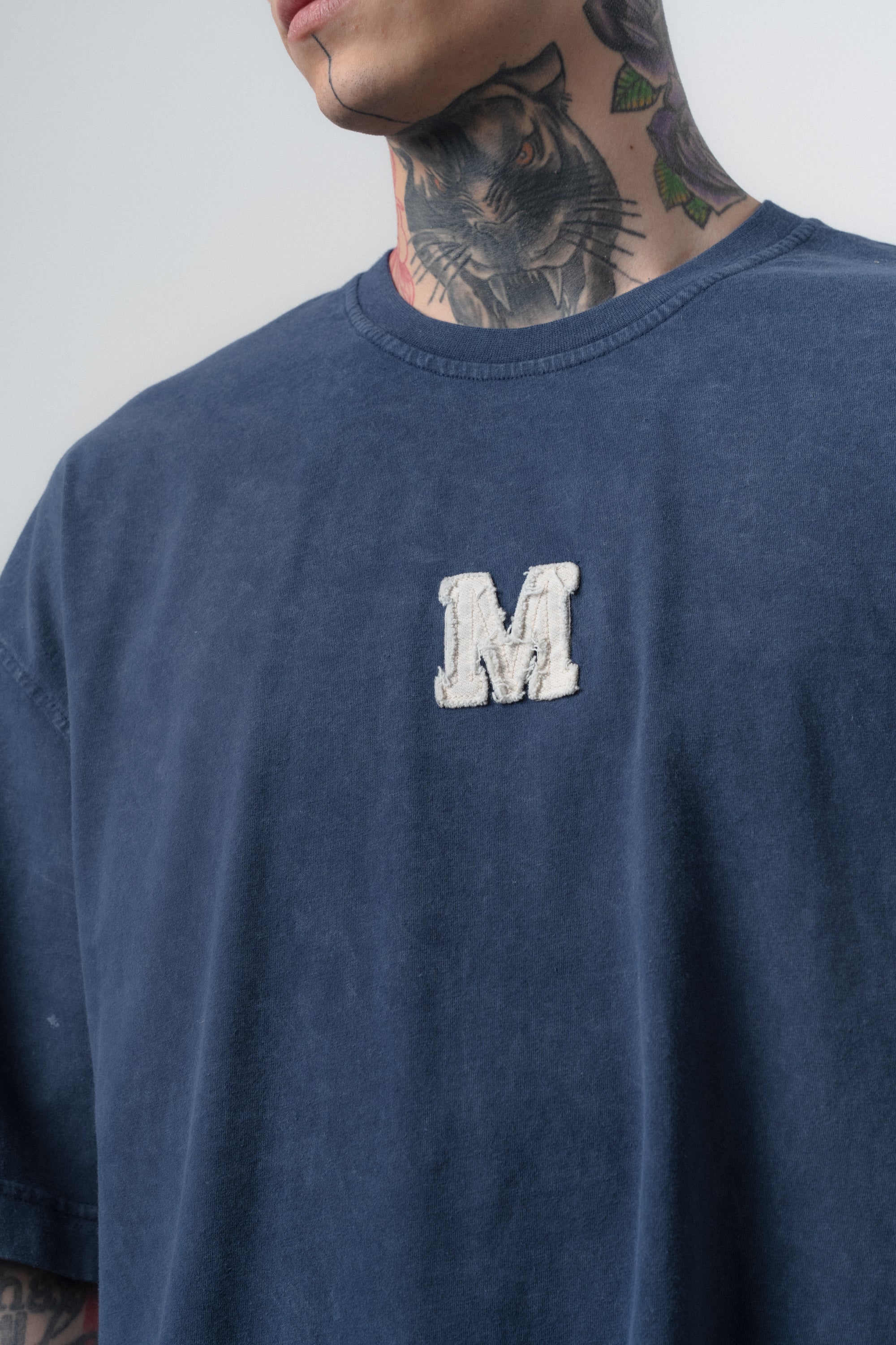 Mercy Washed Oversized T-Shirt Navy