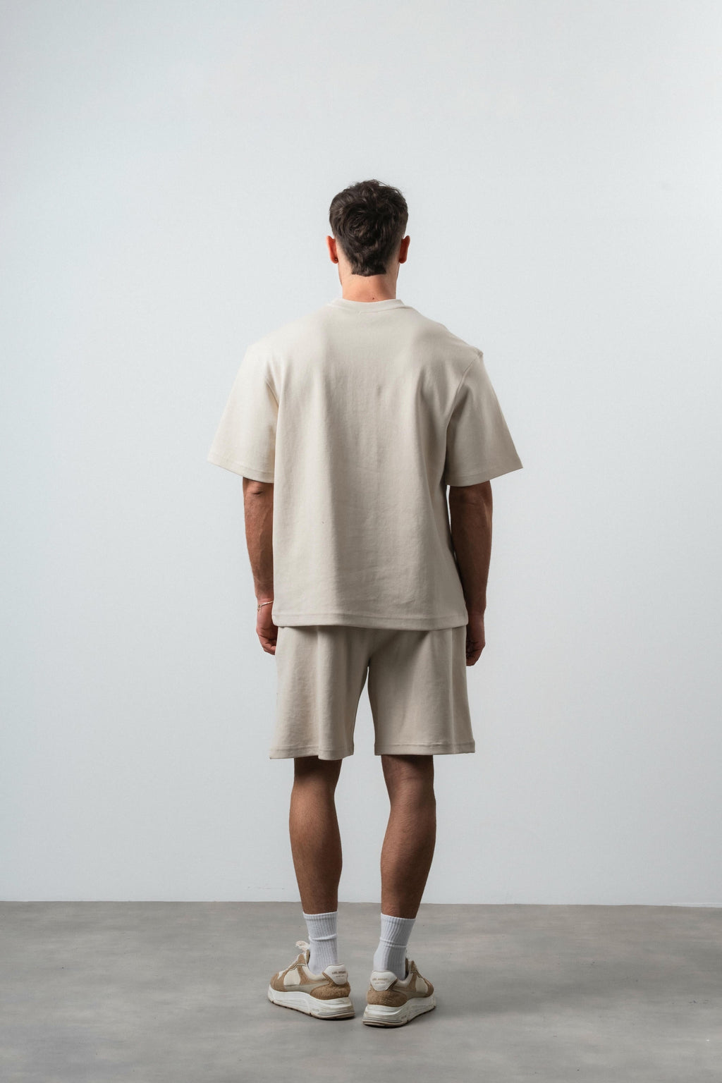 Embroidered Regular Fit Set Beige