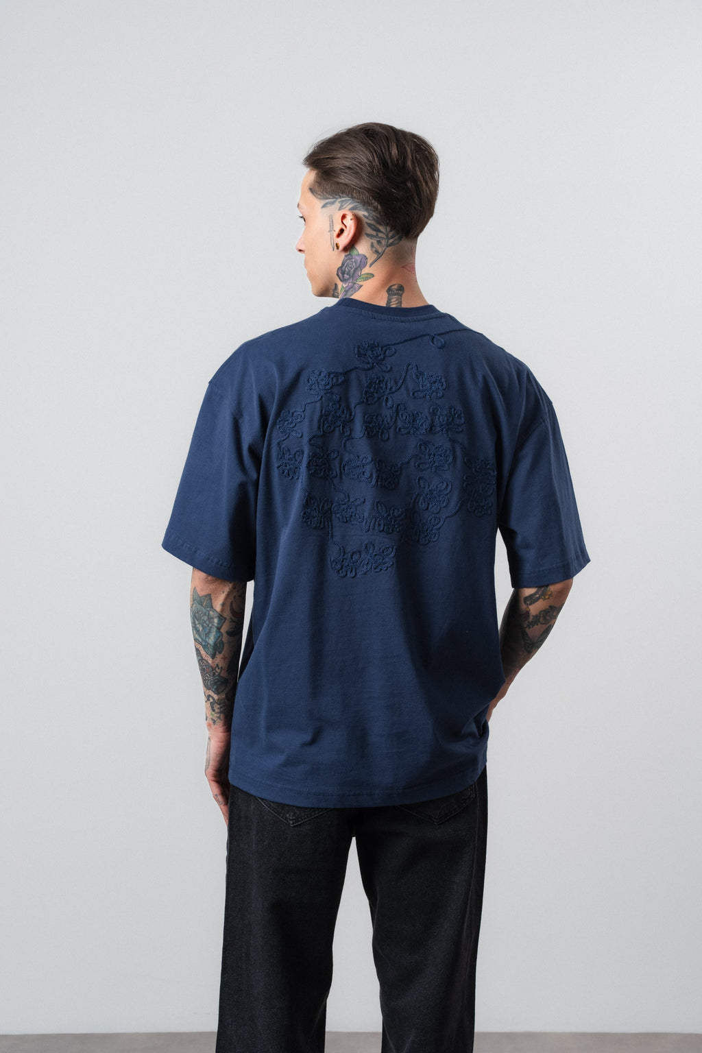 Route Oversized T-Shirt Navy