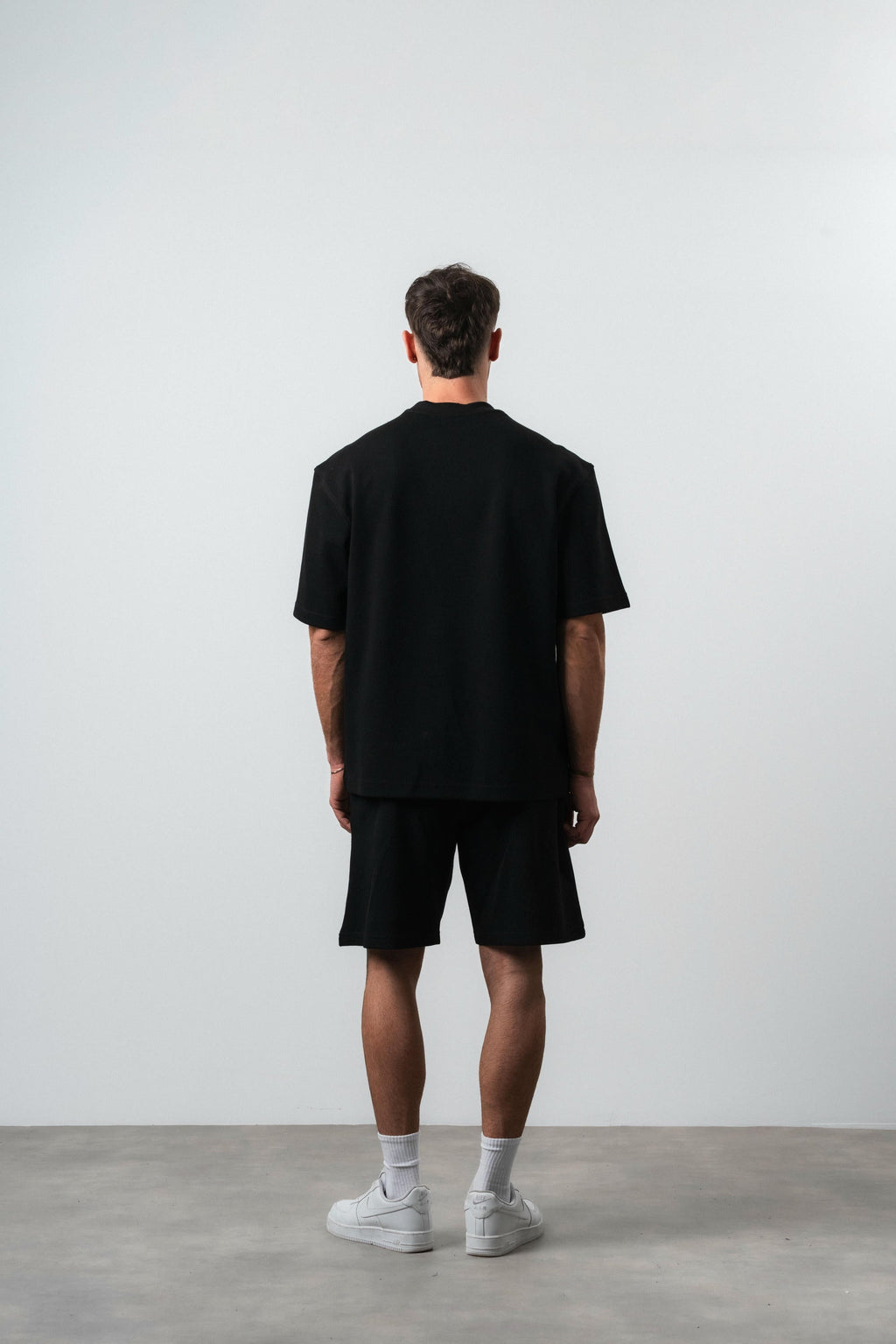 Embroidered Regular Fit Set Black
