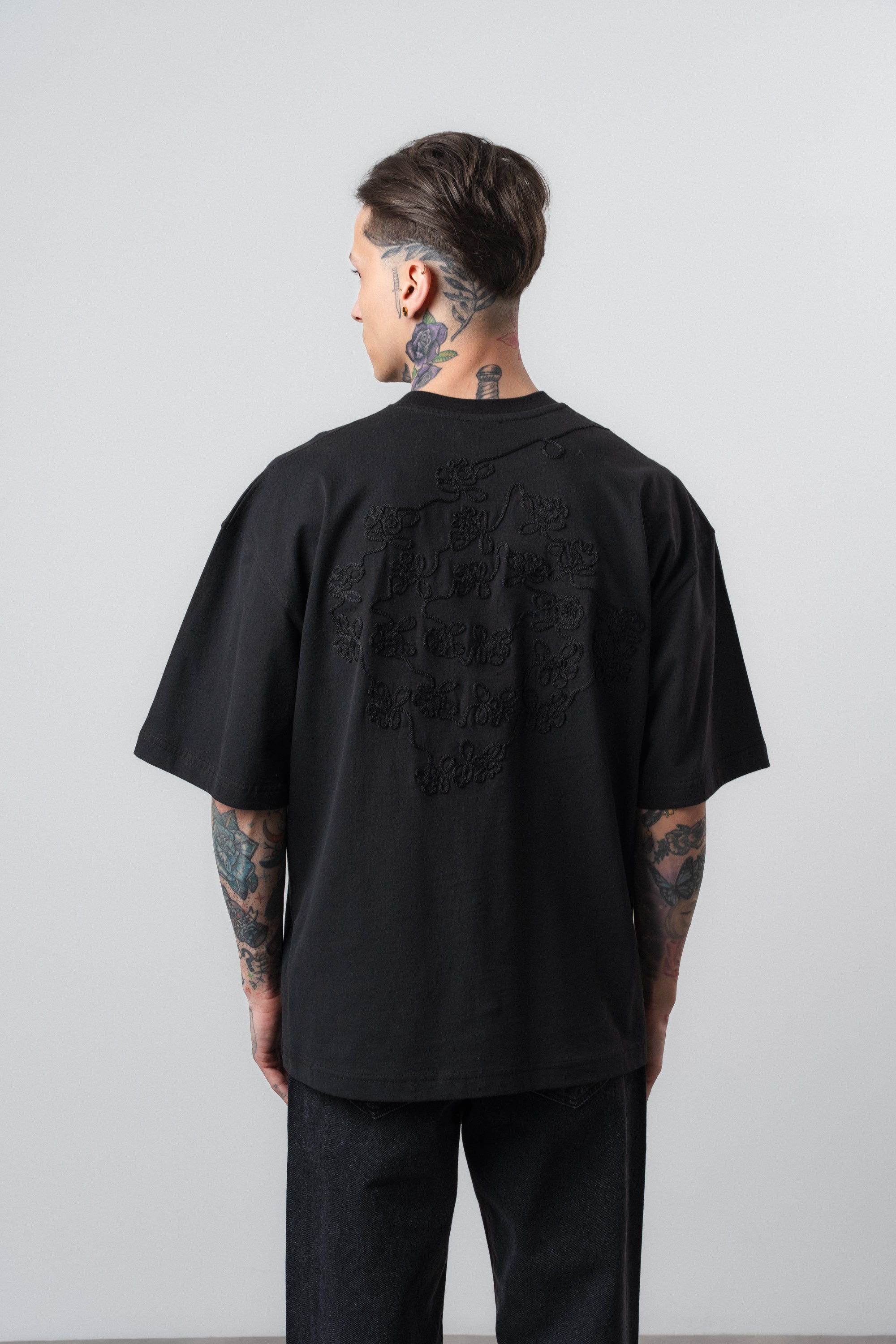 Route Oversized T-Shirt Black
