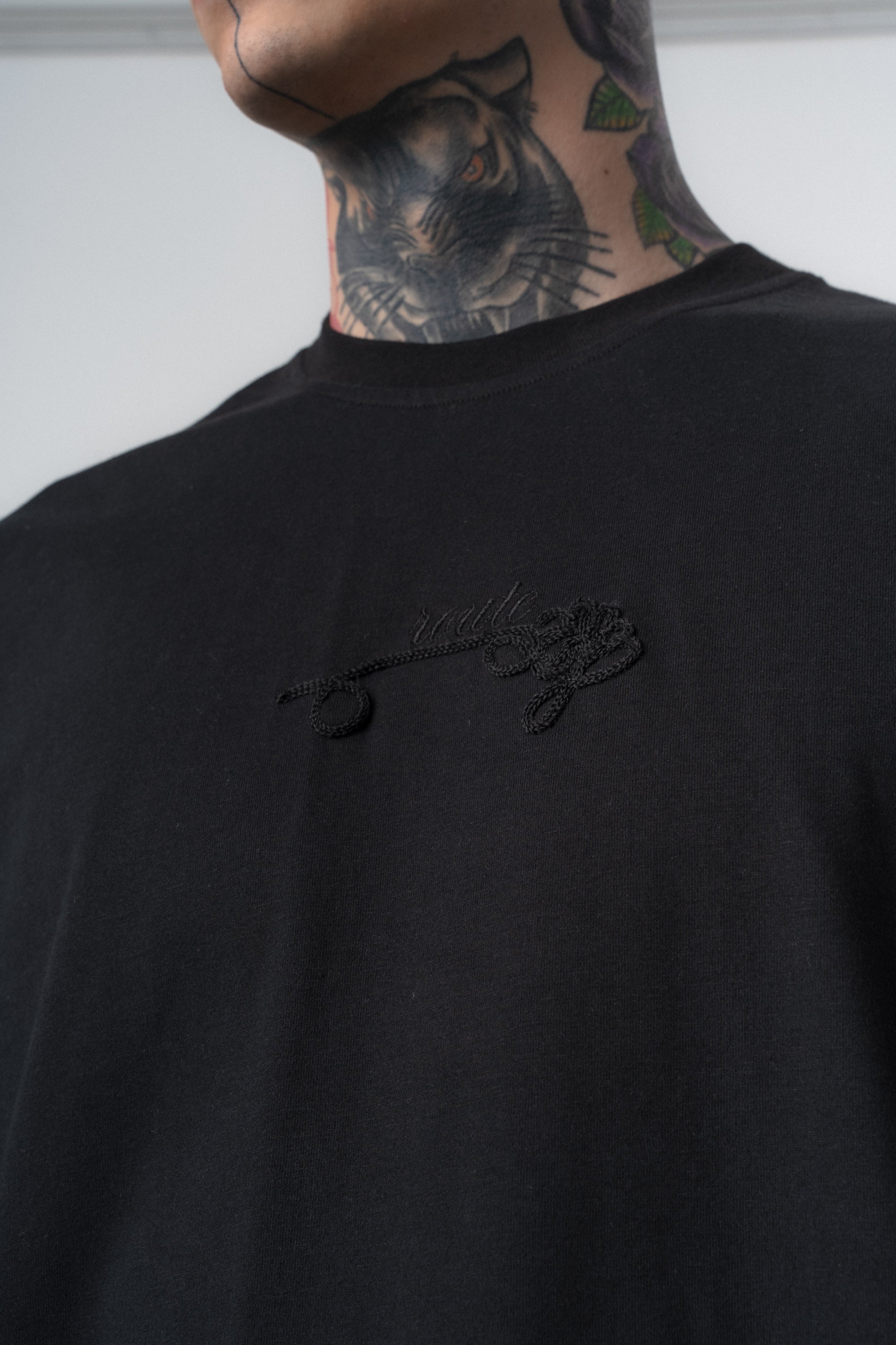 Route Oversized T-Shirt Black