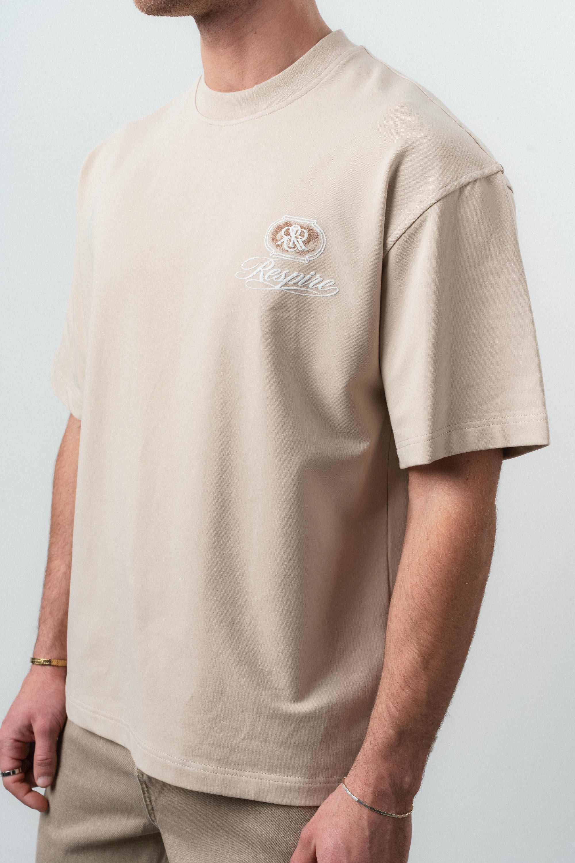 RR Oversized T-Shirt Beige