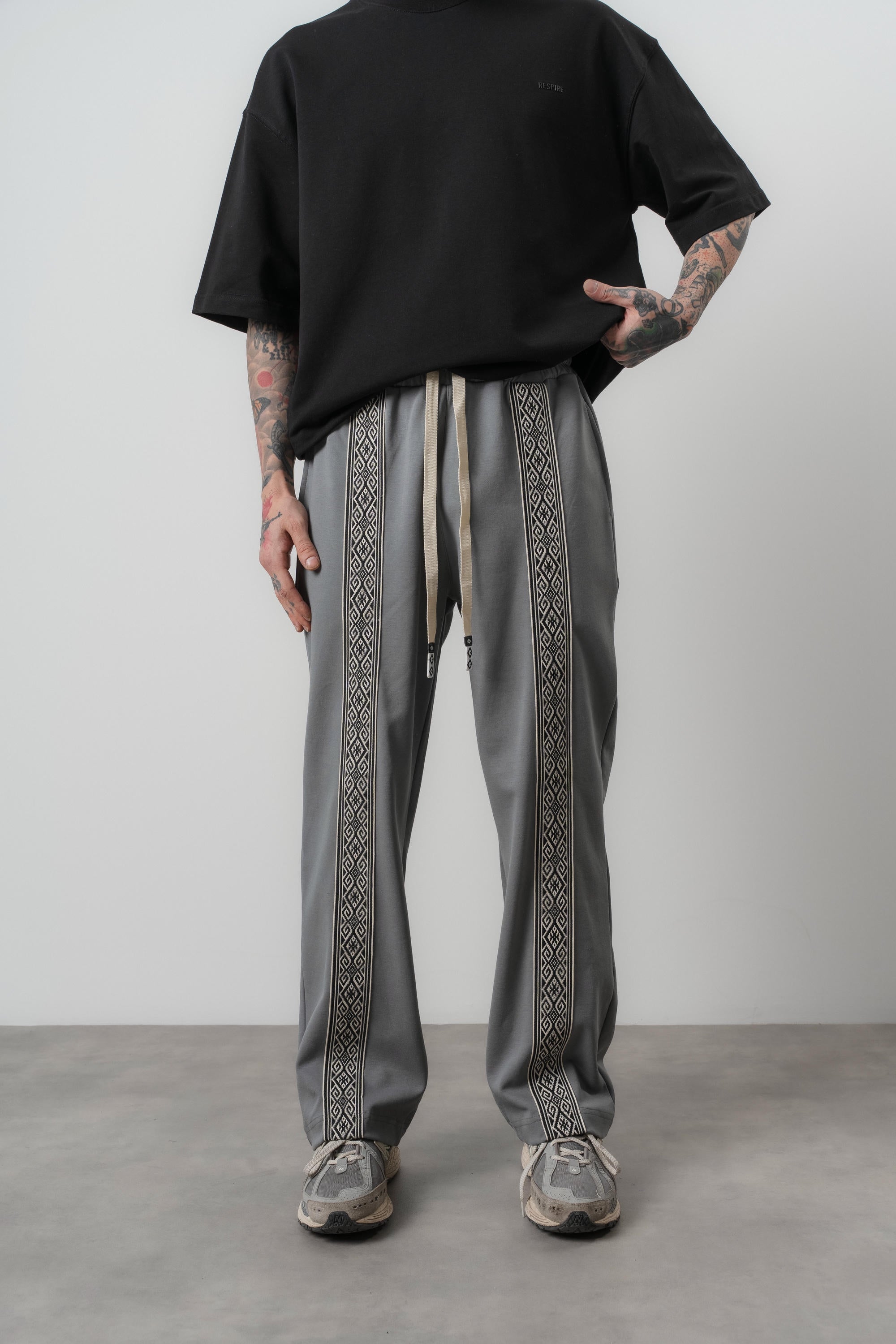Ethnic Baggy Sweatpant Smoked