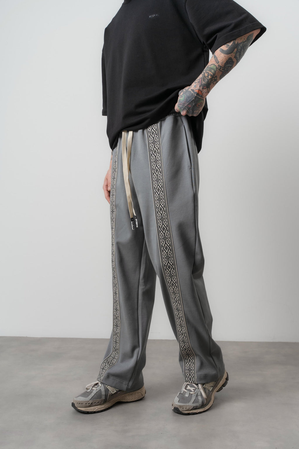 Ethnic Baggy Sweatpant Smoked
