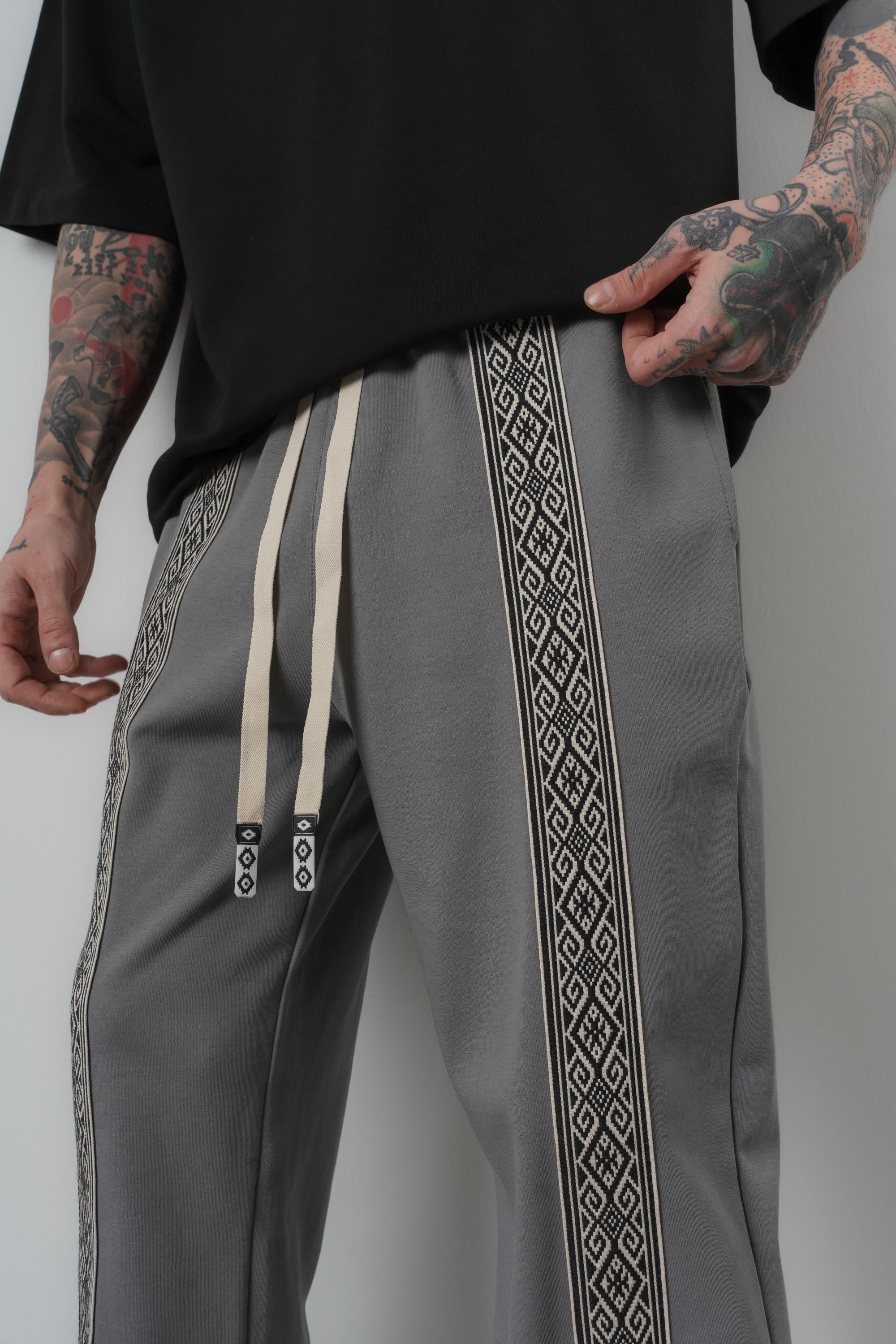 Ethnic Baggy Sweatpant Smoked