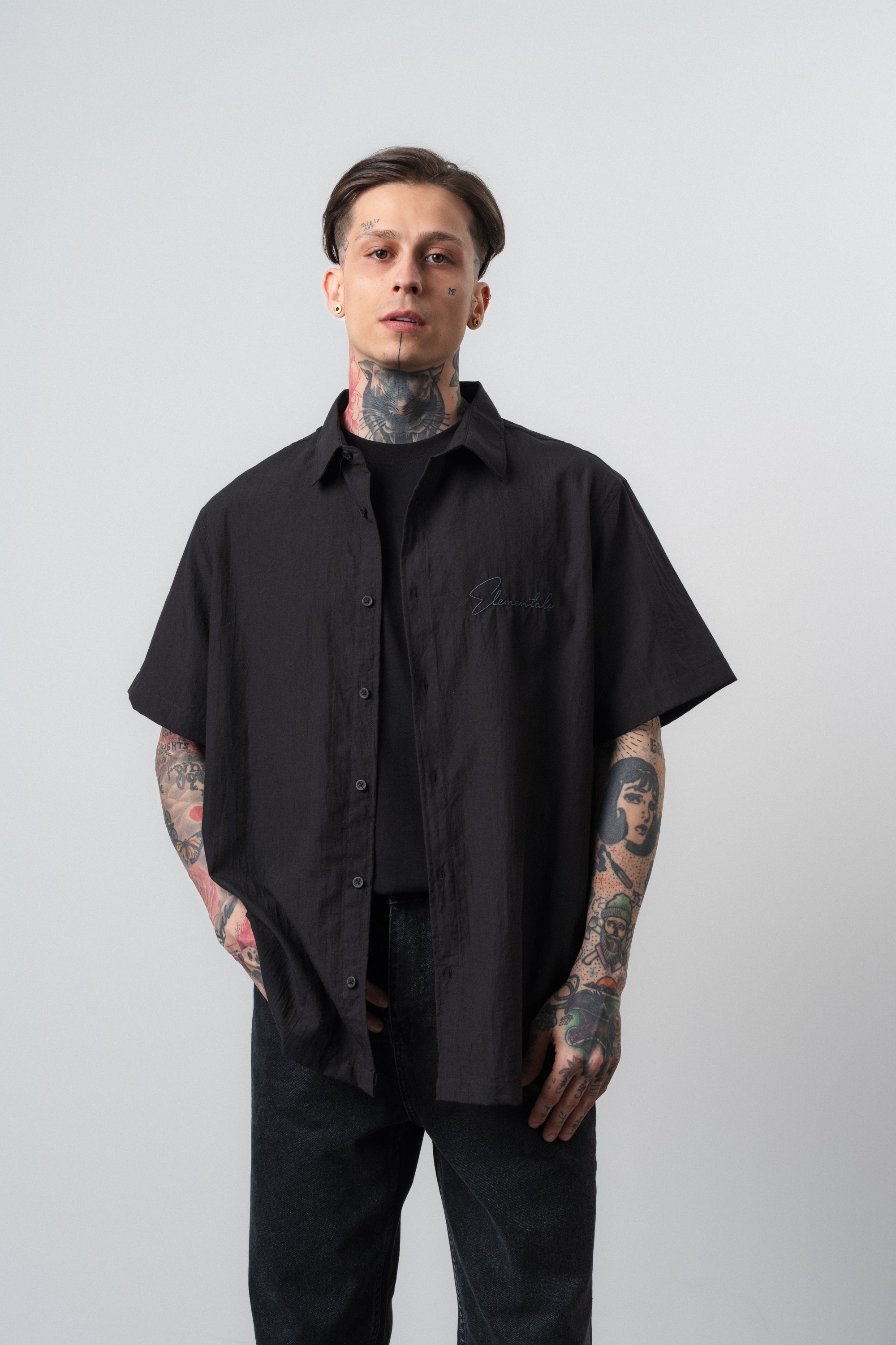 Elementals Oversized Shirt Black