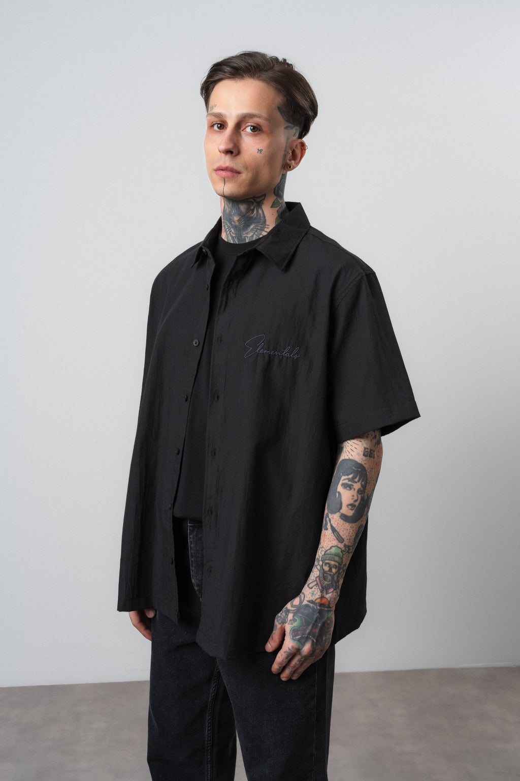 Elementals Oversized Shirt Black