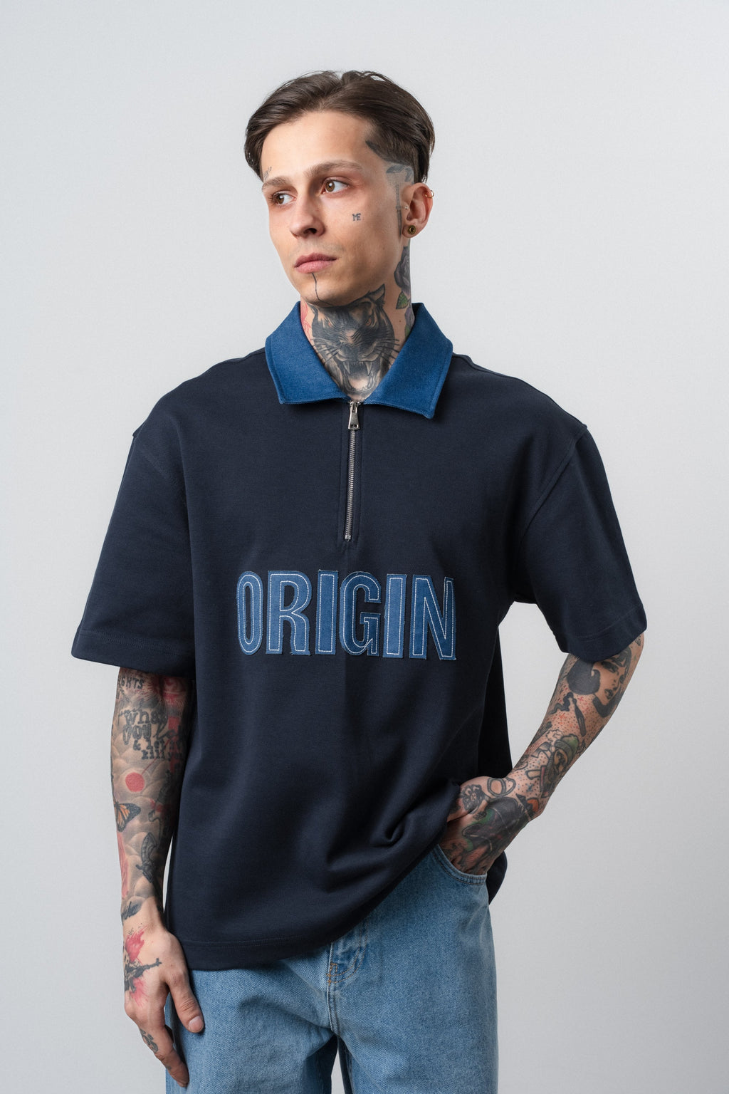 Origin Regular Fit Polo T-Shirt Navy