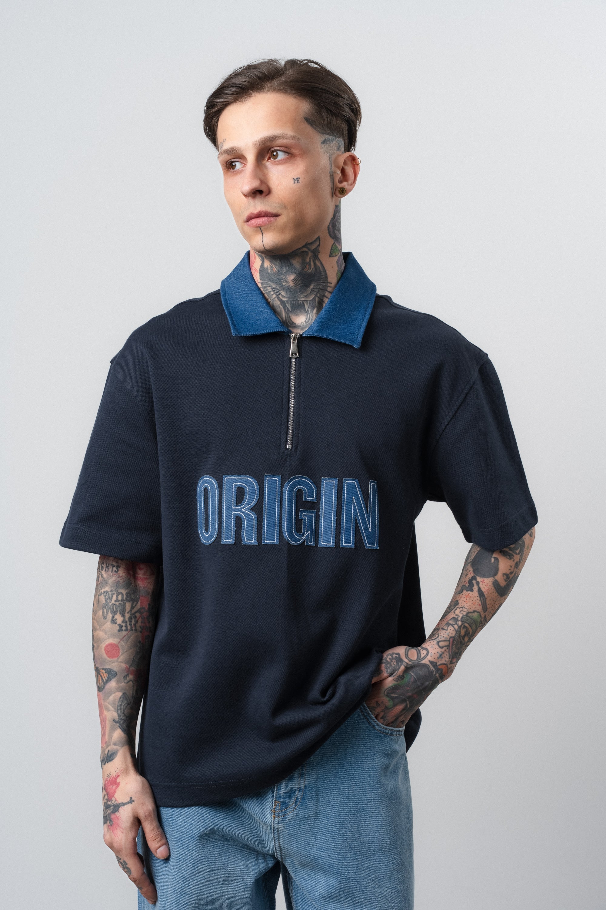 Origin Regular Fit Polo T-Shirt Navy