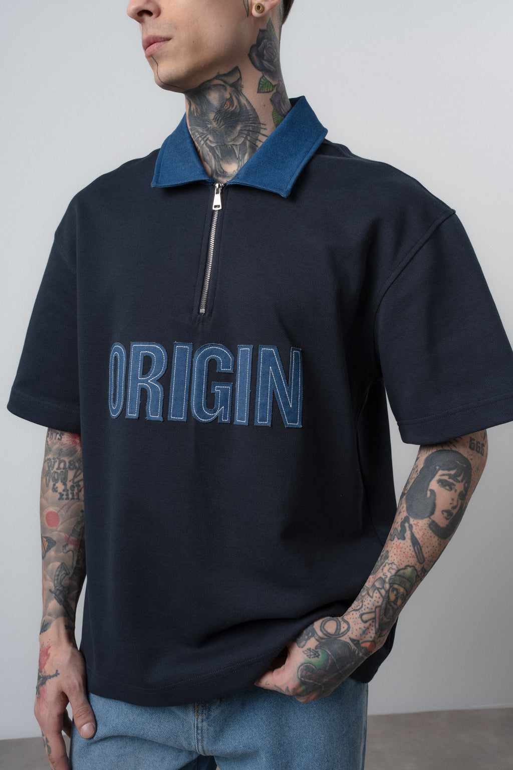 Origin Regular Fit Polo T-Shirt Navy
