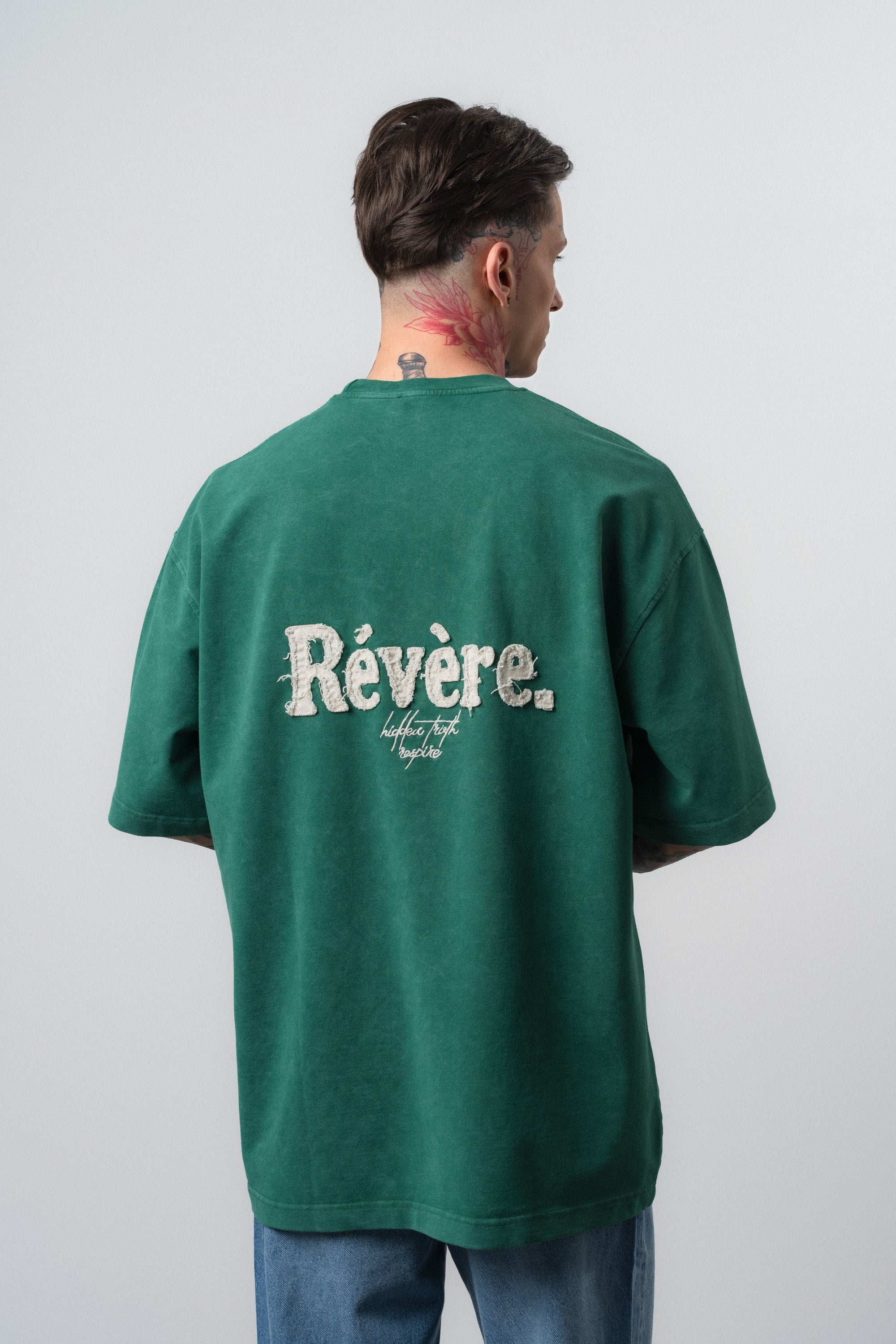 Revere Washed Oversized T-Shirt Dark Teal