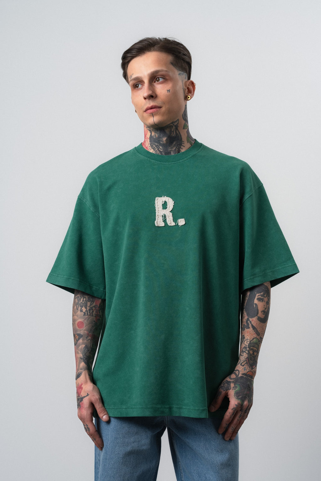 Revere Washed Oversized T-Shirt Dark Teal