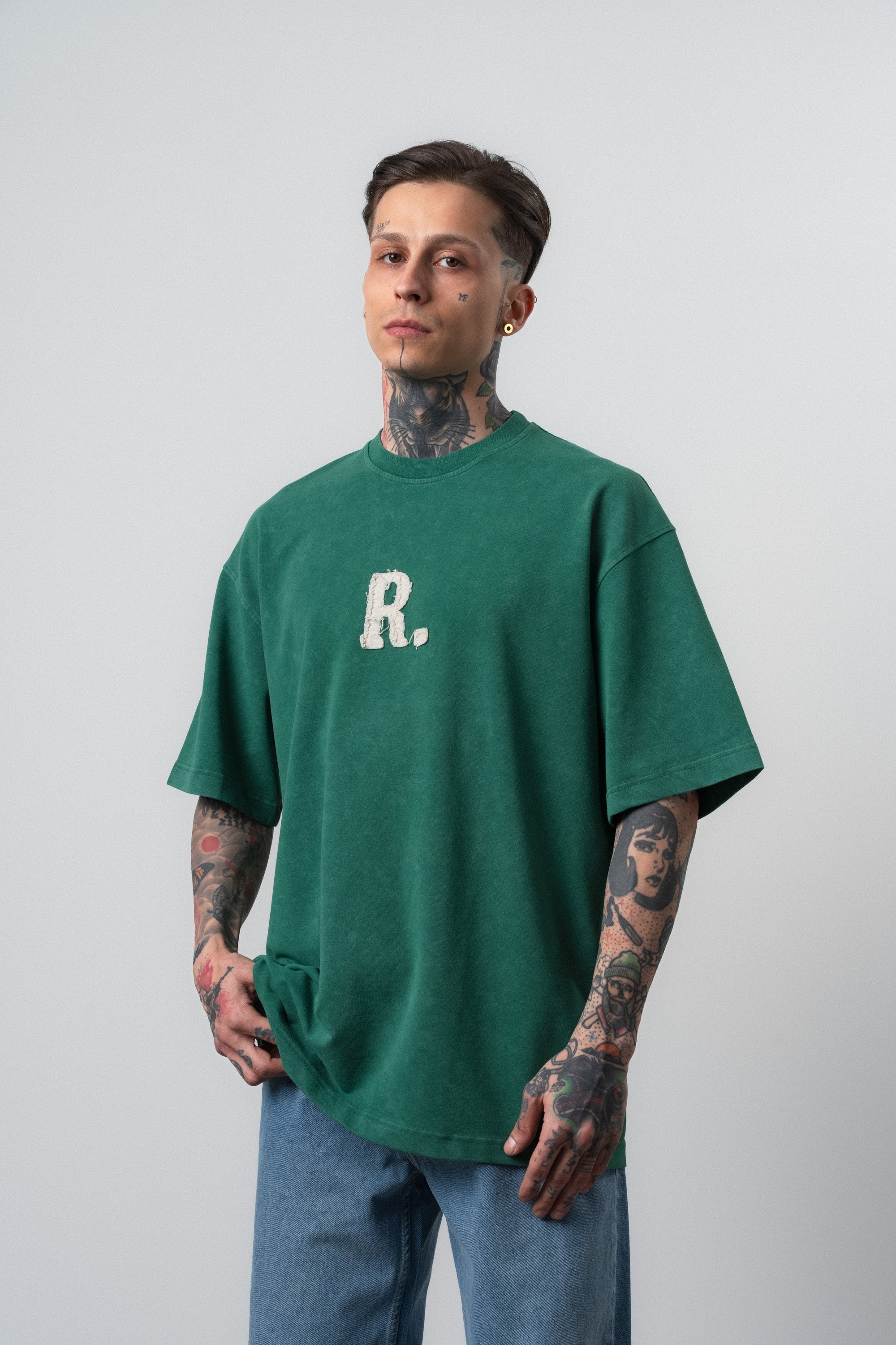 Revere Washed Oversized T-Shirt Dark Teal