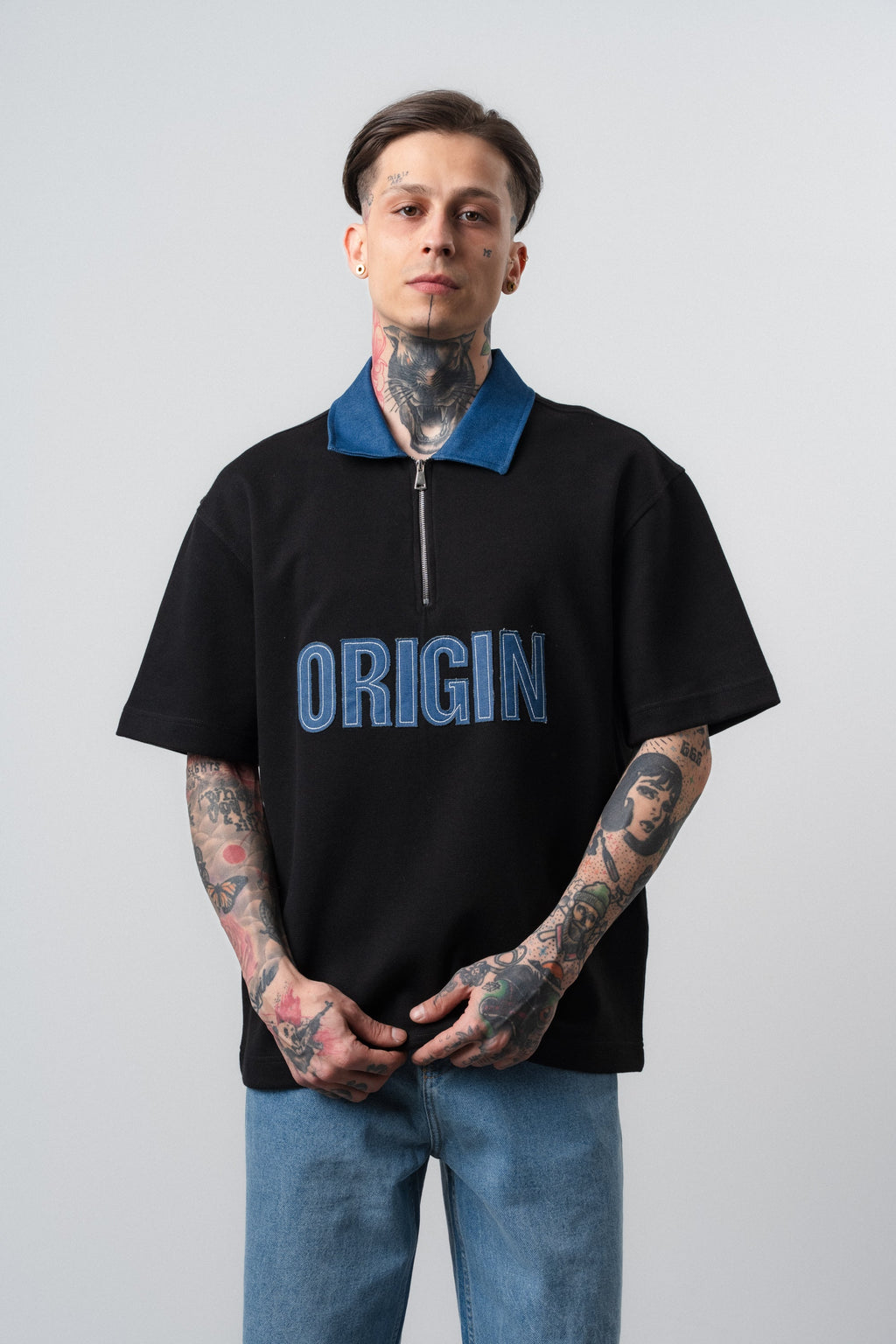 Origin Regular Fit Polo T-Shirt Black