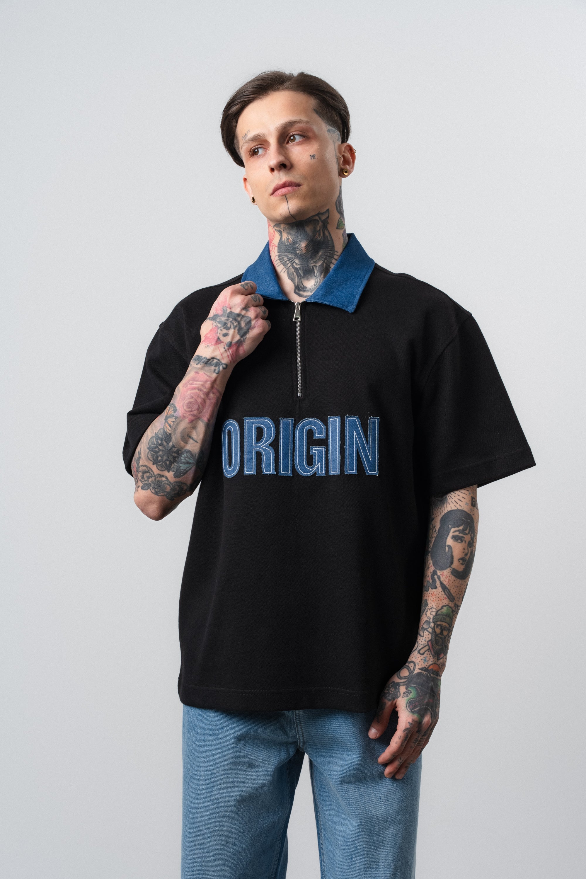 Origin Regular Fit Polo T-Shirt Black