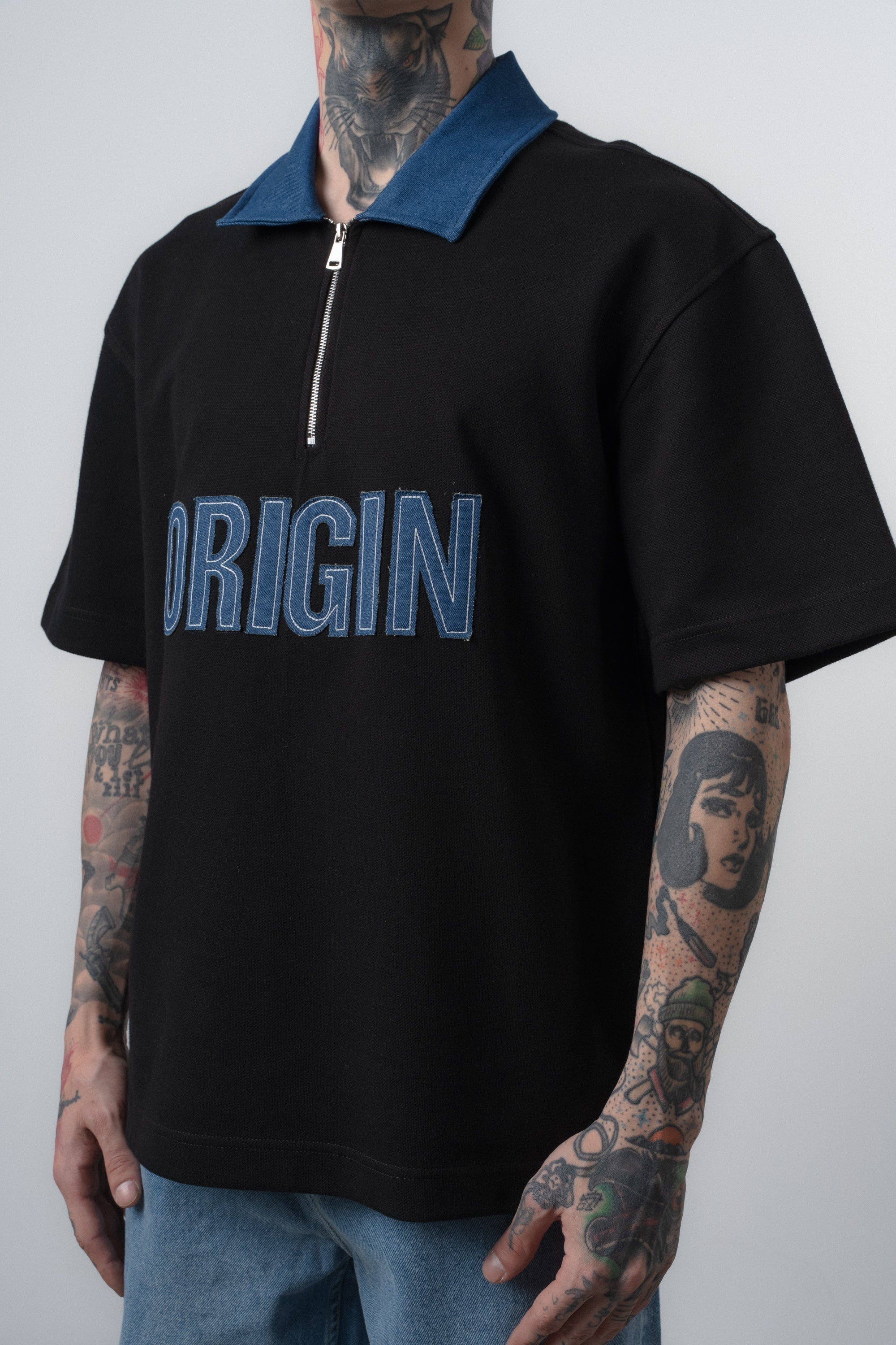 Origin Regular Fit Polo T-Shirt Black