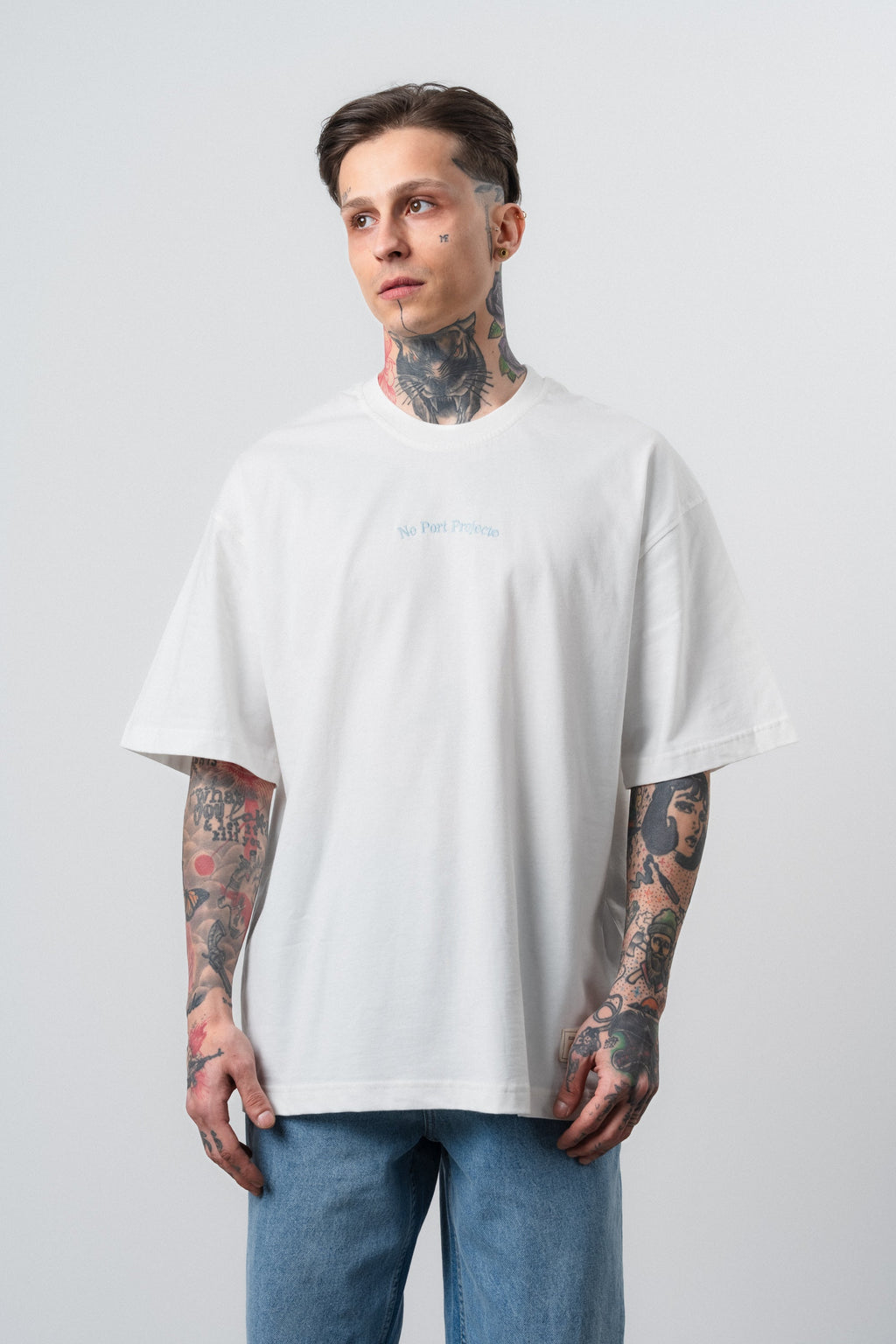 No Port Oversized T-Shirt Ecru