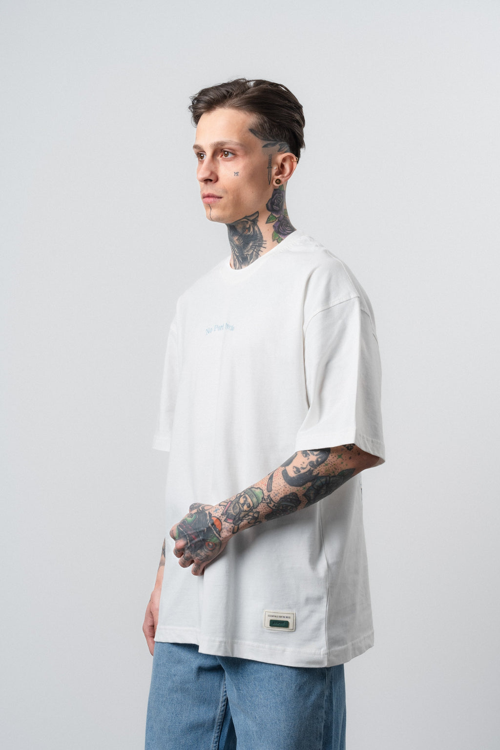 No Port Oversized T-Shirt Ecru