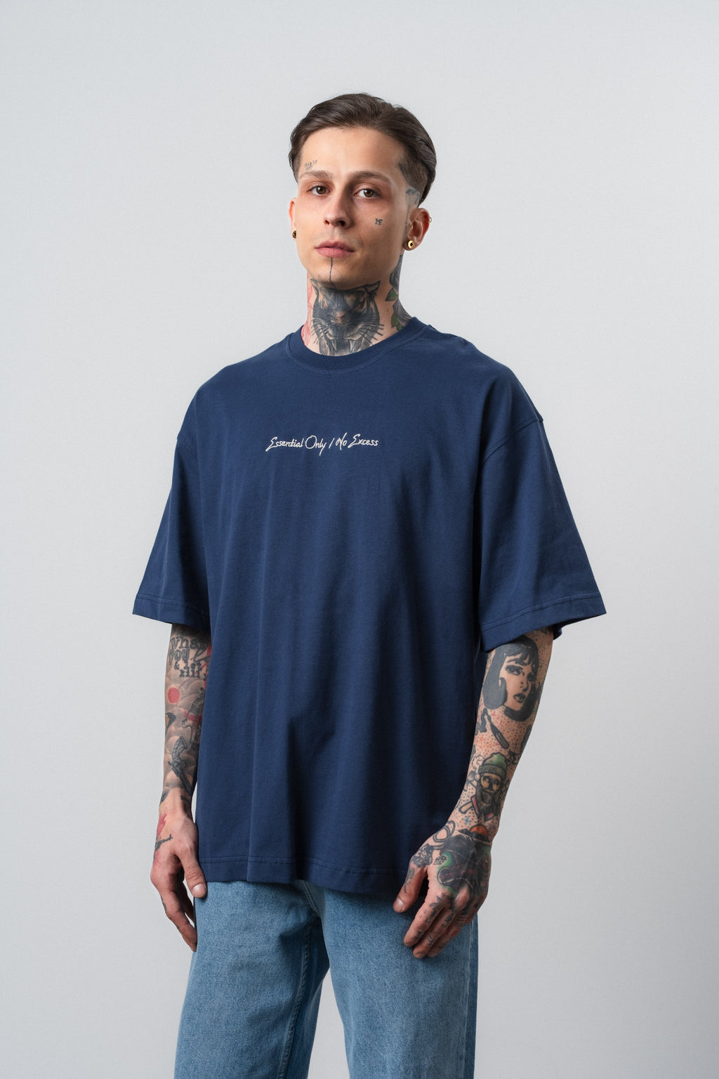 Essential Oversized T-Shirt Navy