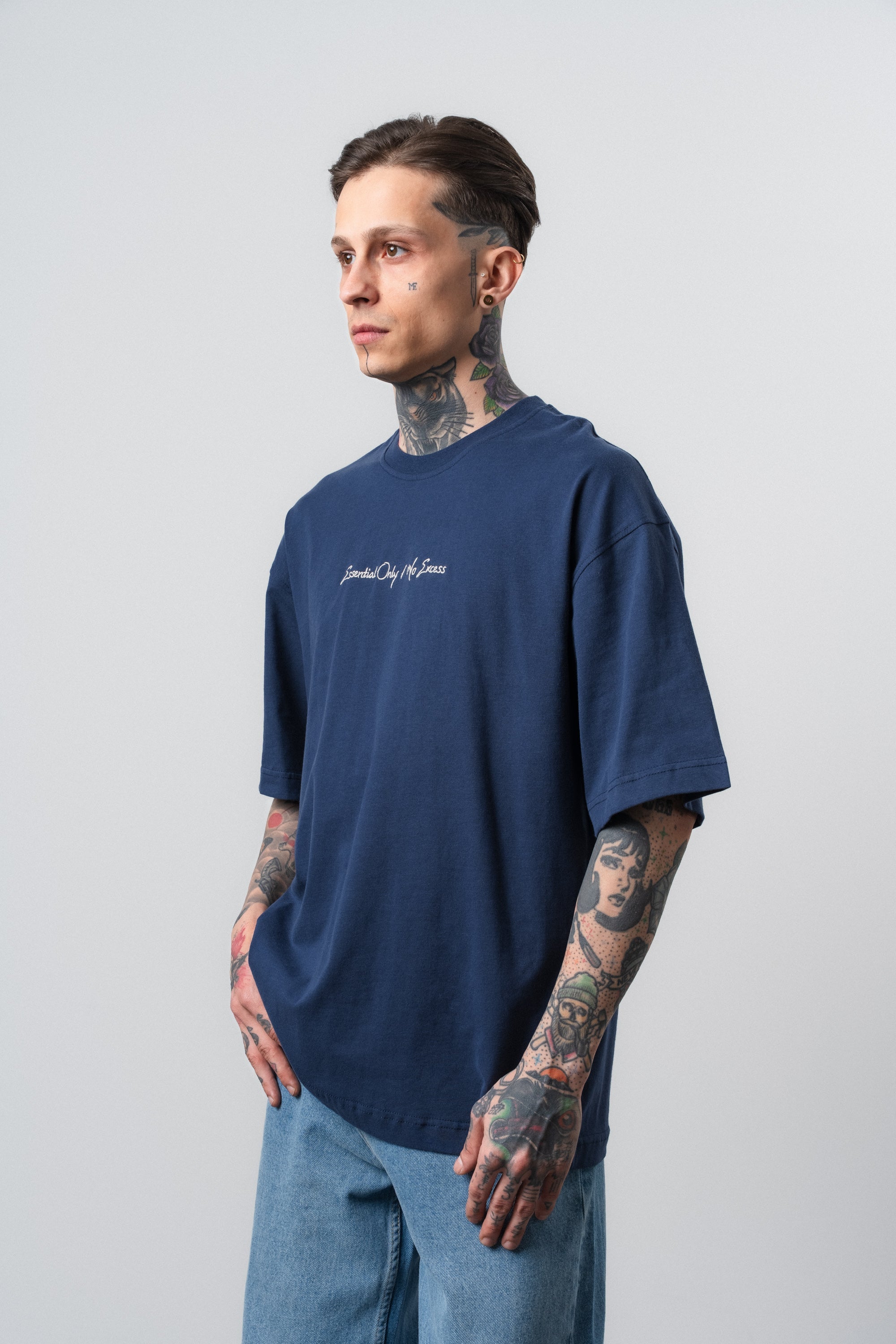 Essential Oversized T-Shirt Navy