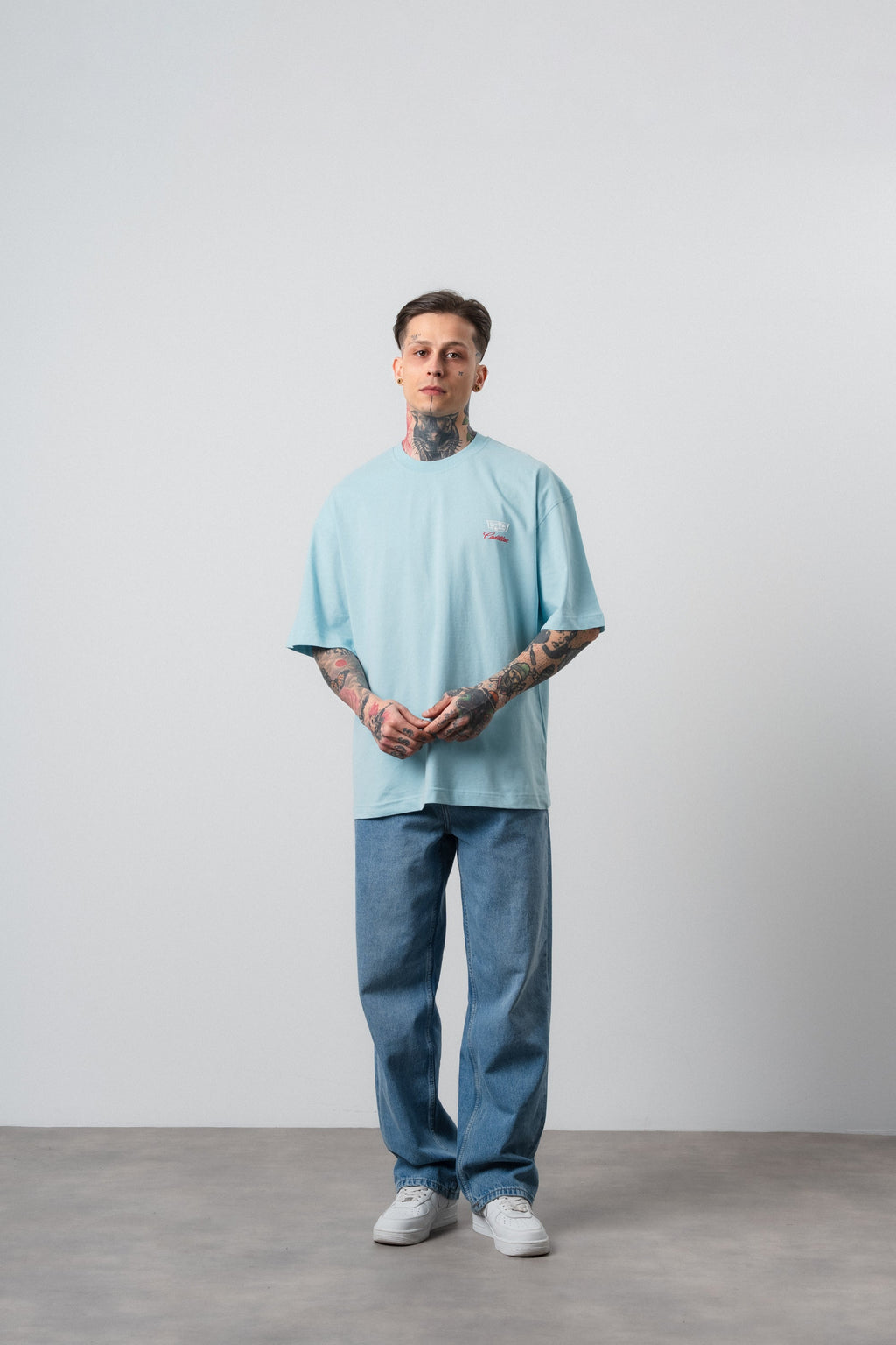Cadillac Oversized T-Shirt Baby Blue