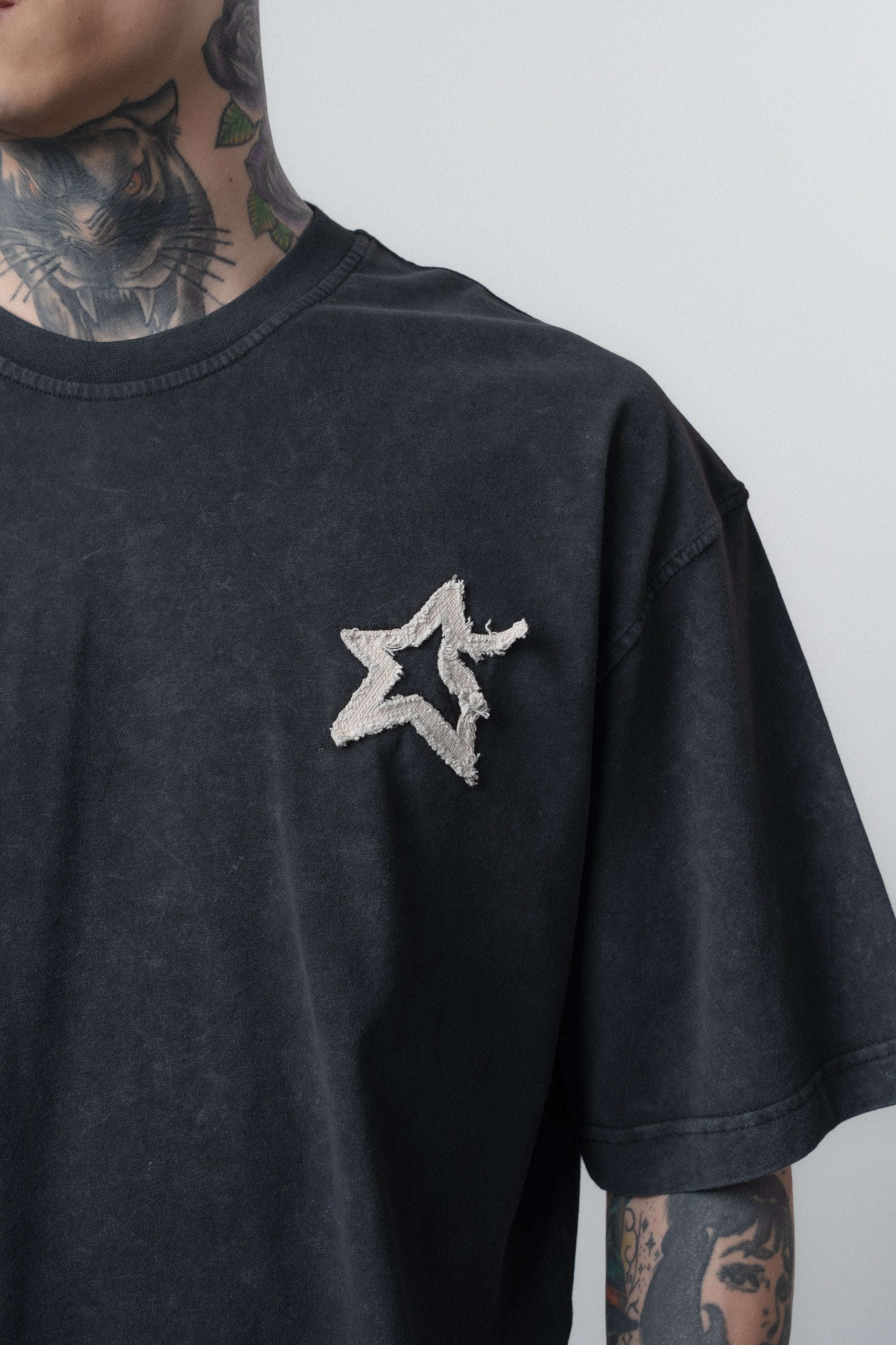 Saint Washed Oversized T-Shirt Black
