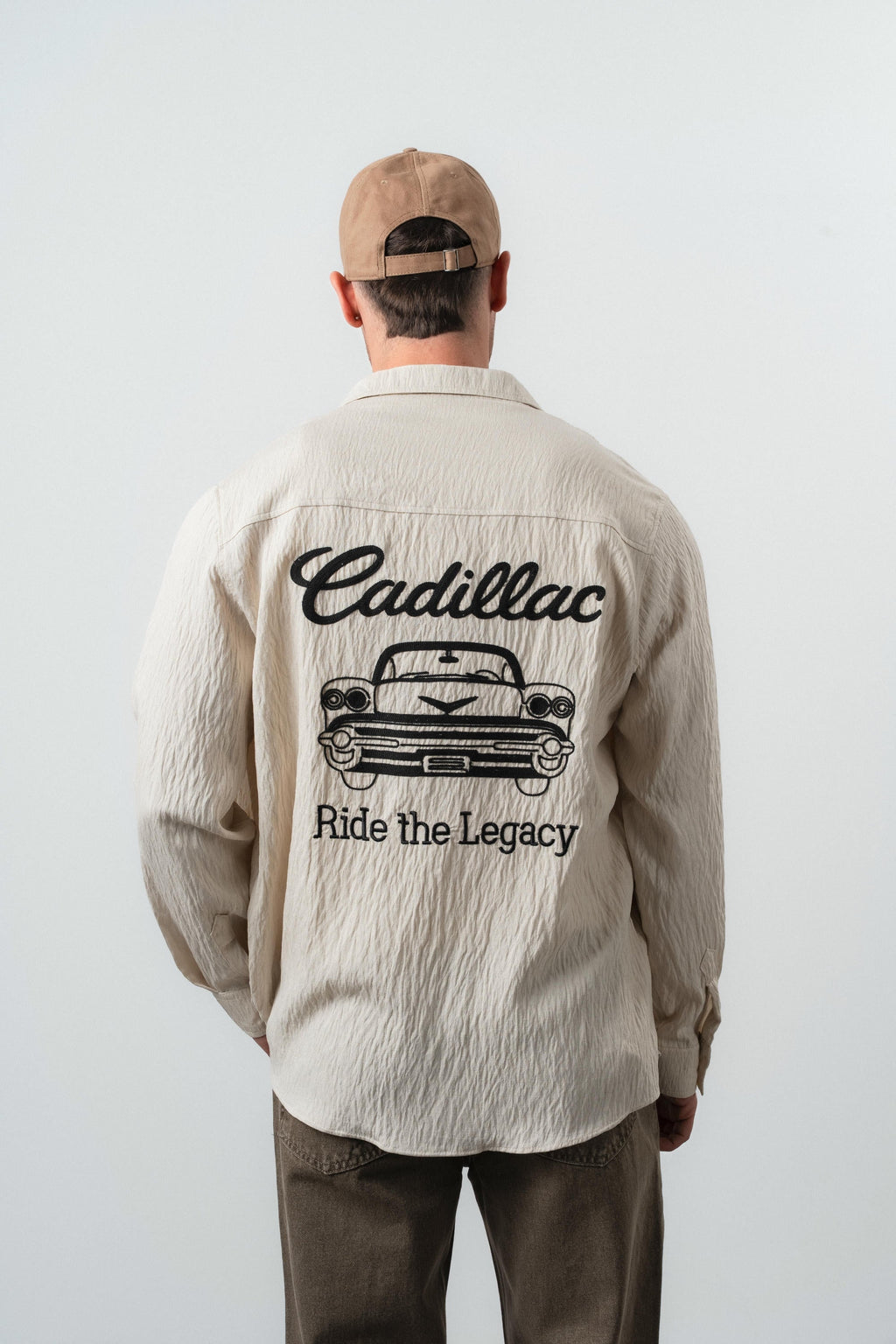 Cadillac Oversized Shirt Beige