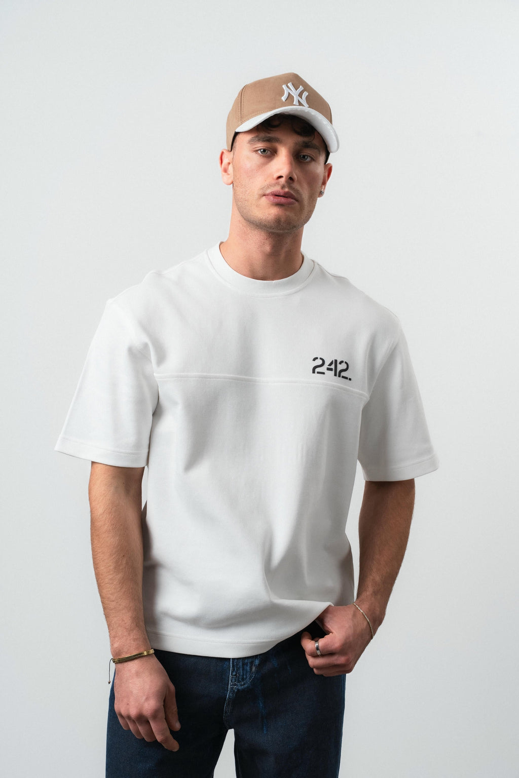 Mentalite Regular Fit T-Shirt Ecru