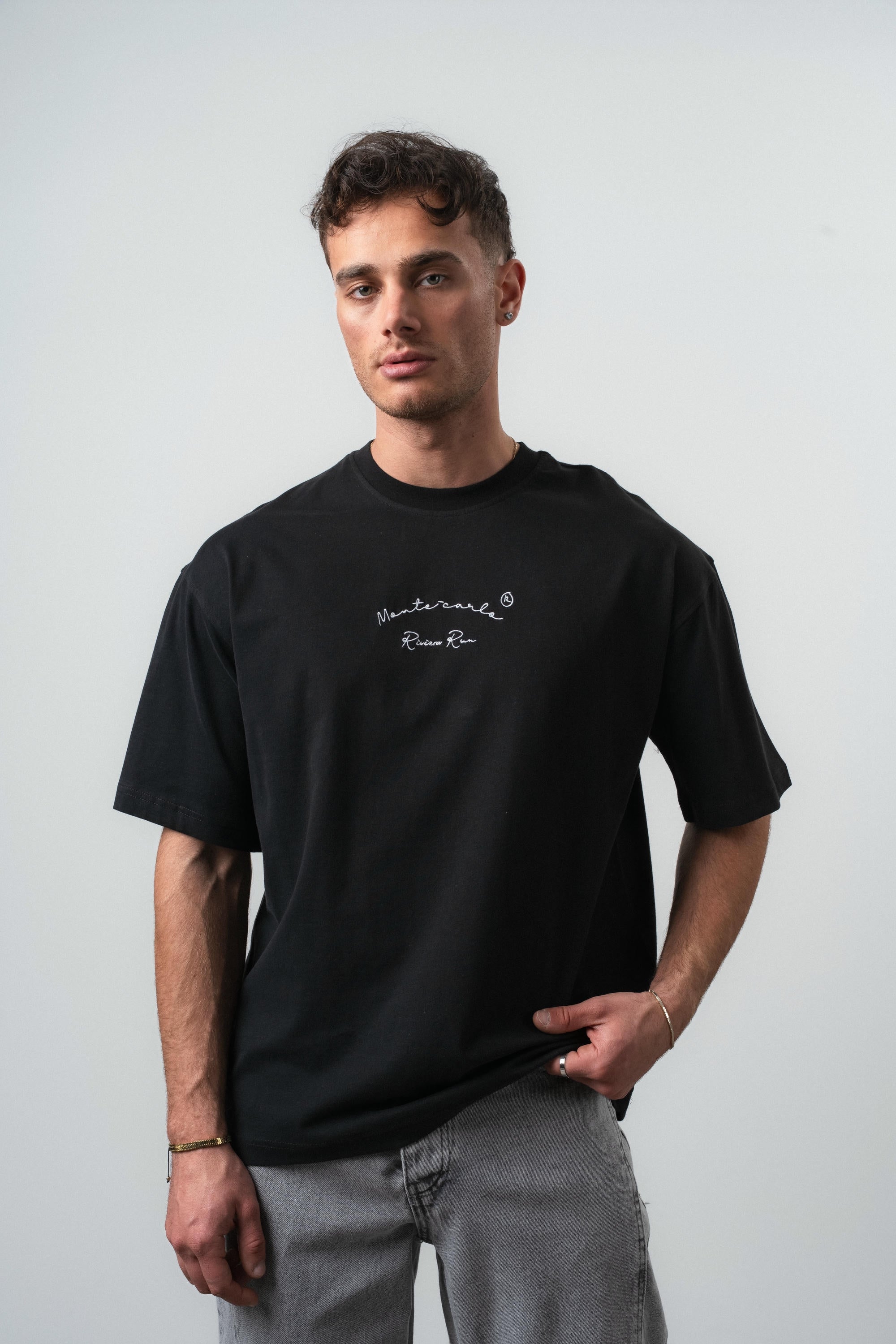 Monte Carlo Oversized T-Shirt Black