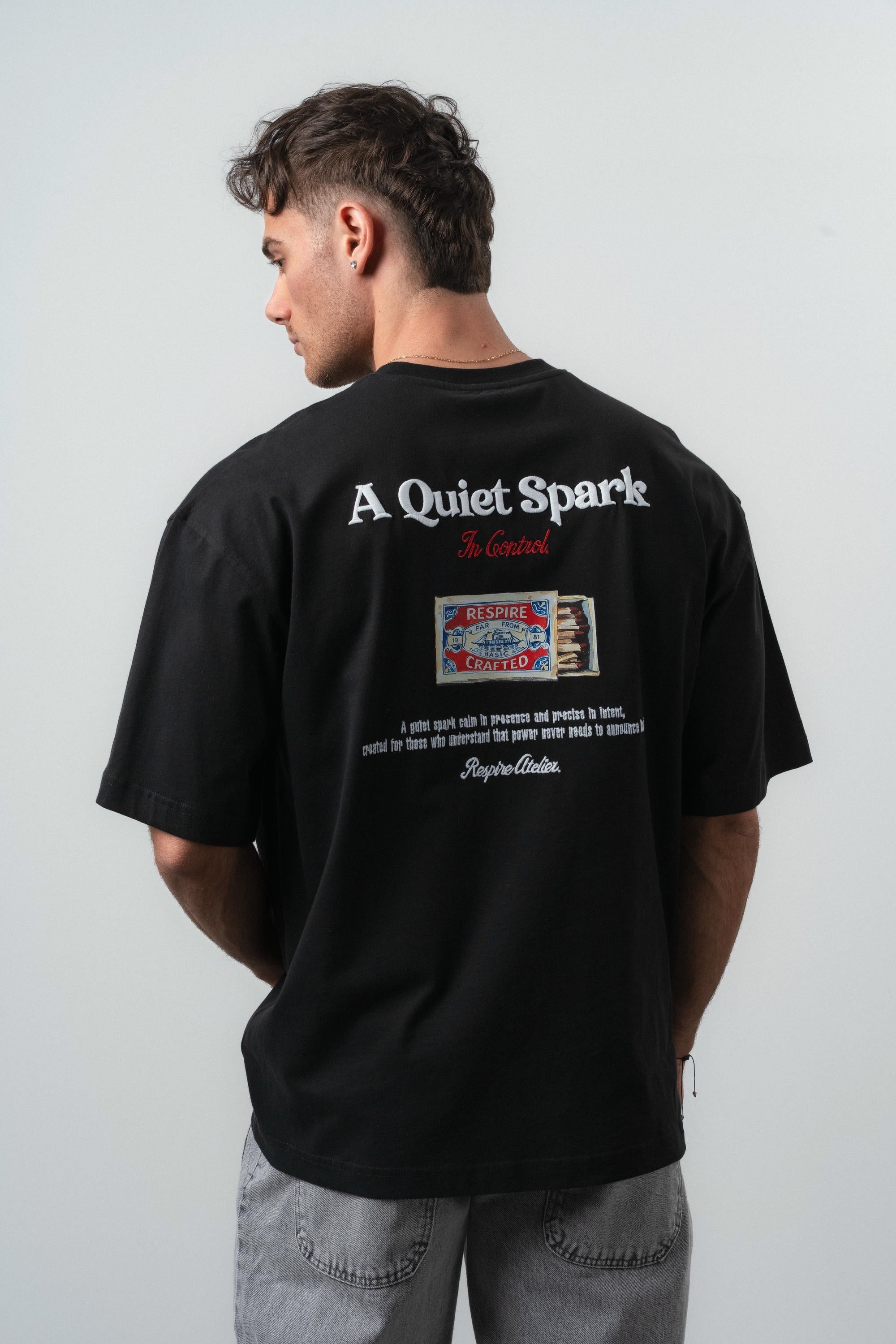 Spark Oversized T-Shirt Black