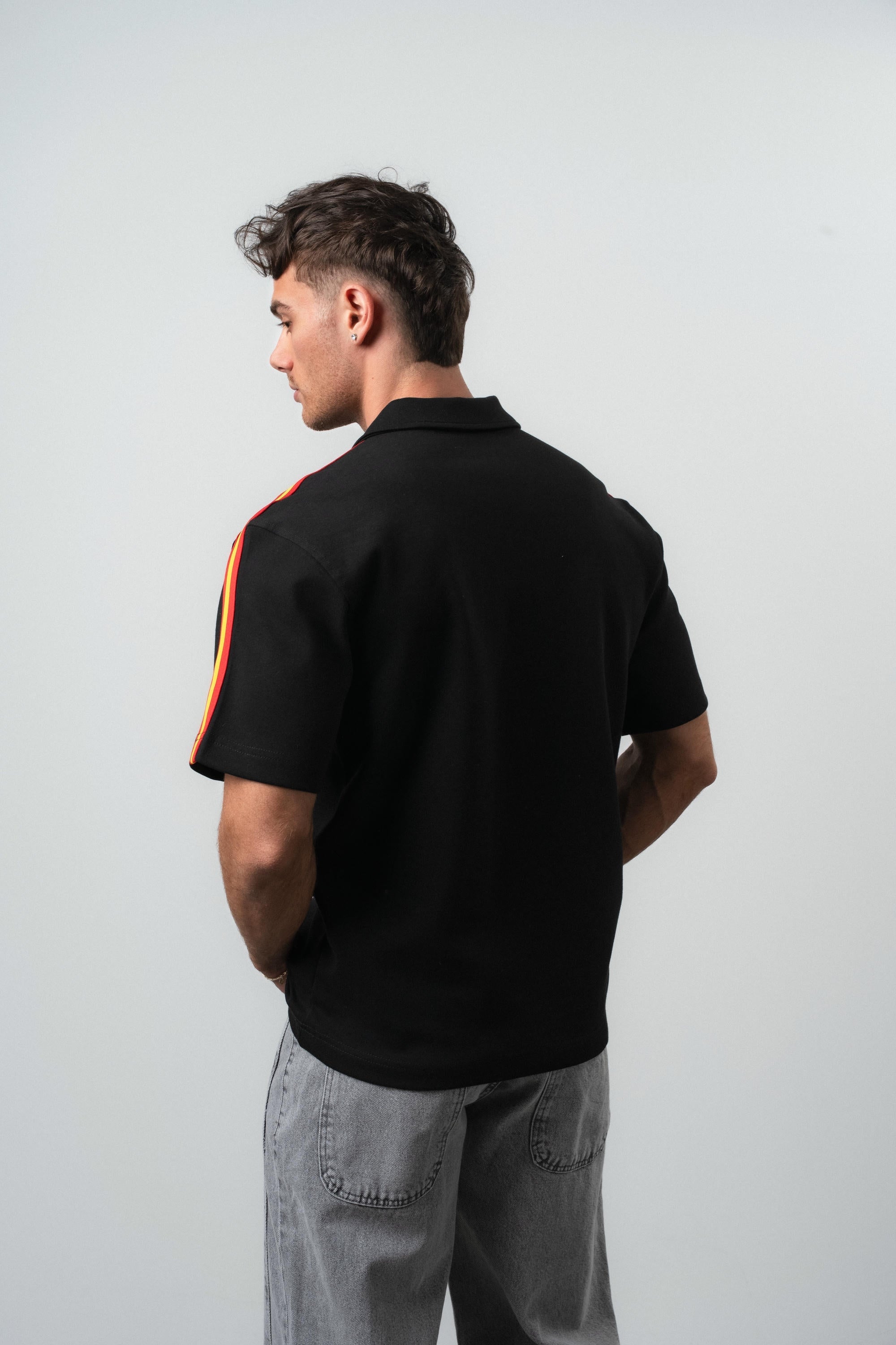 Spain Regular Fit Retro T-Shirt Black