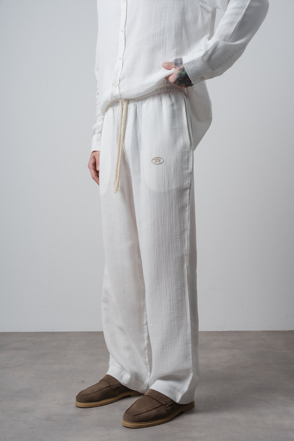 Muslin Baggy Sweatpant Ecru