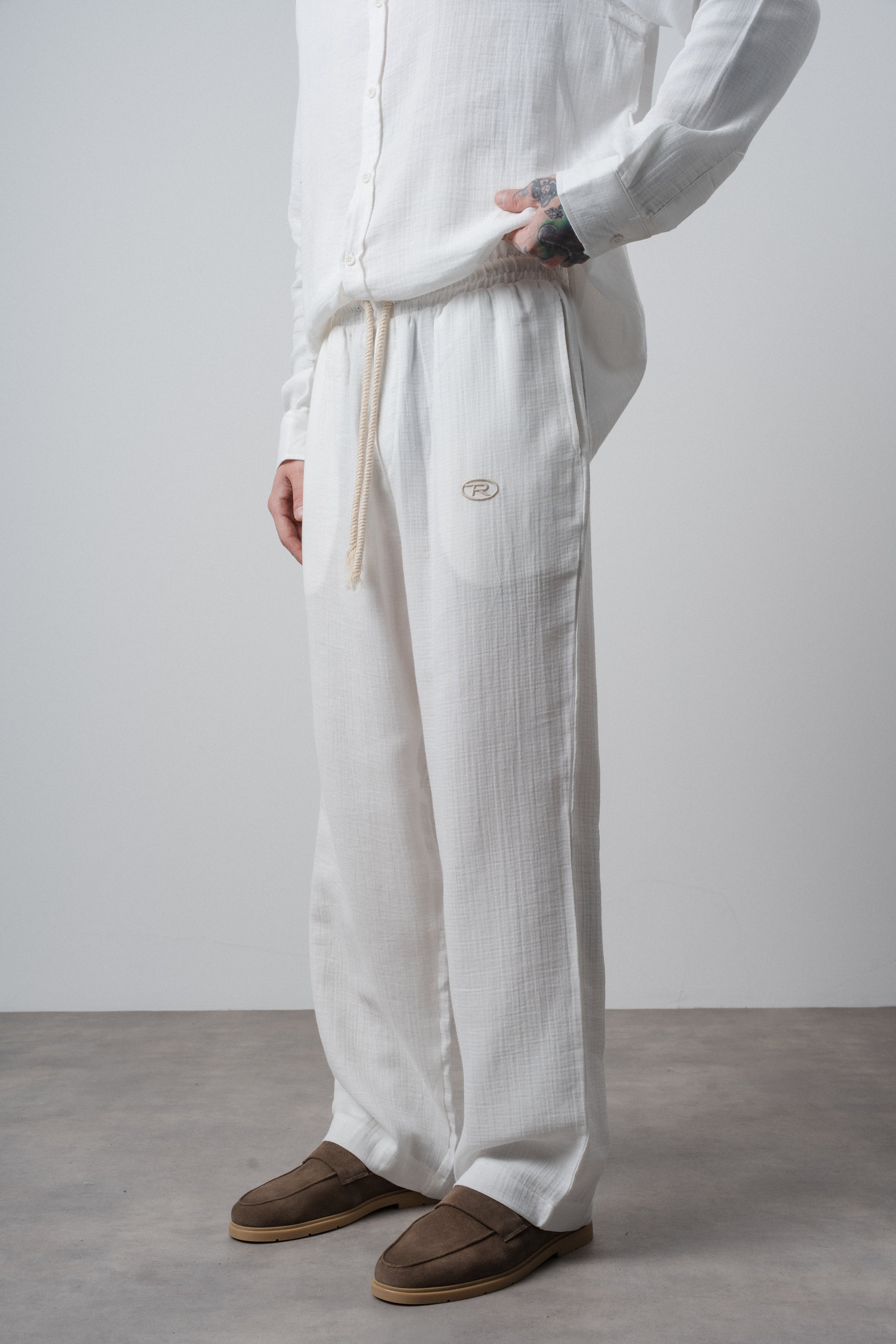 Muslin Baggy Sweatpant Ecru