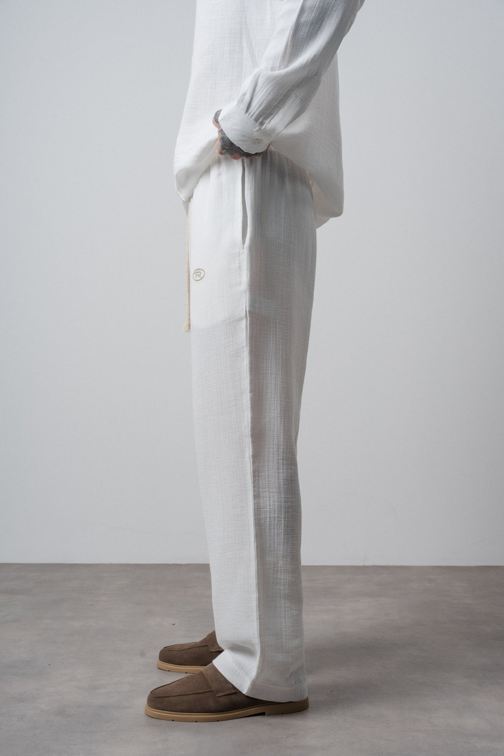 Muslin Baggy Sweatpant Ecru