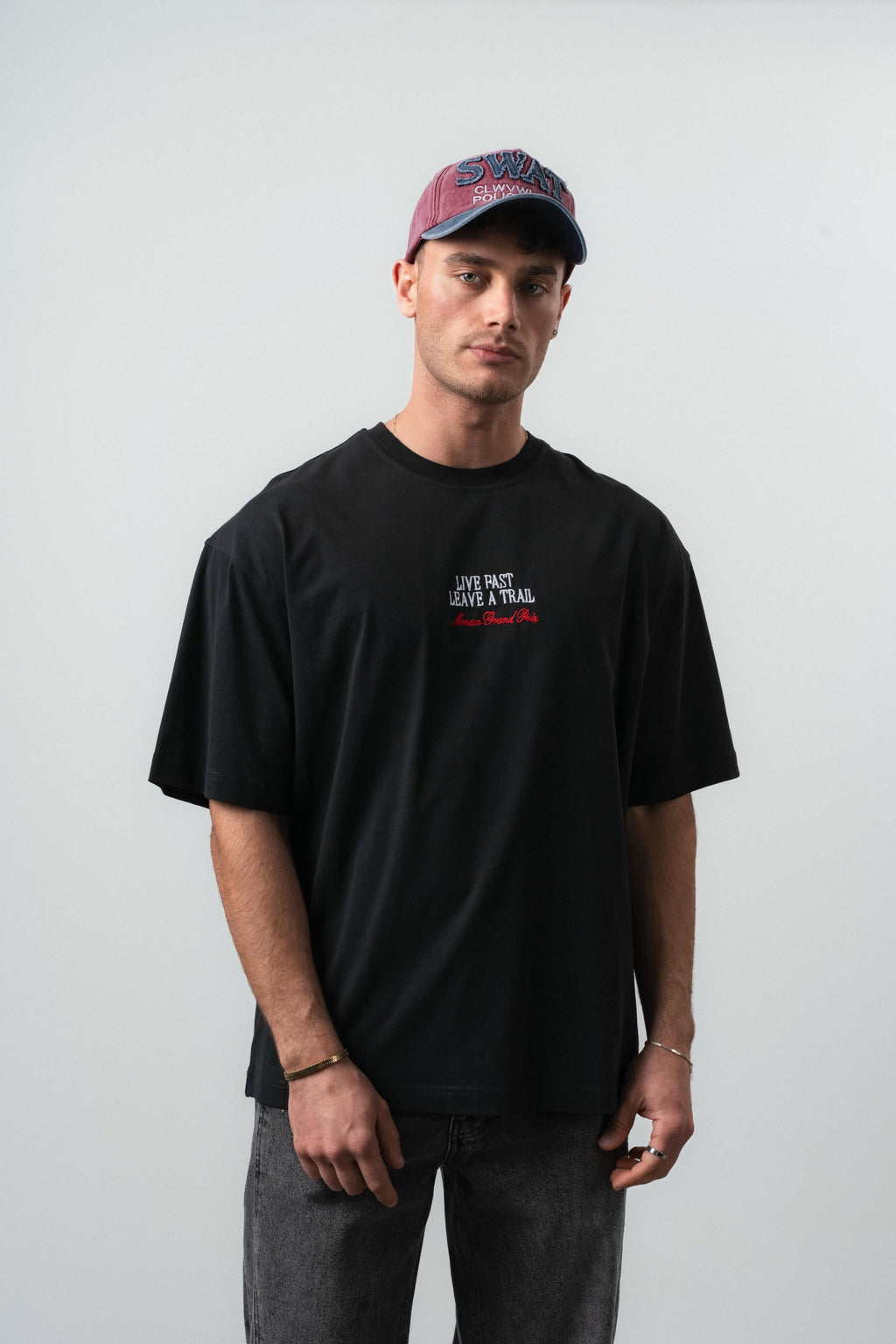 Live Fast Oversized T-Shirt Black