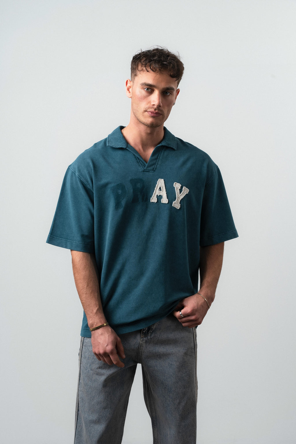 Pray Oversized T-Shirt Emerald