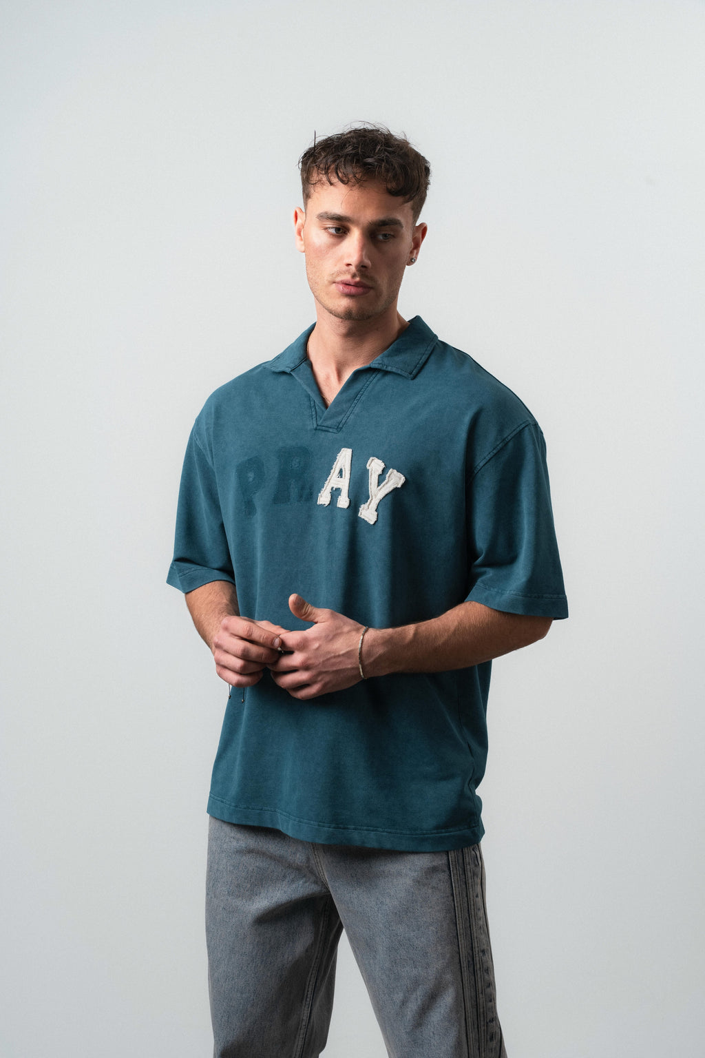 Pray Oversized T-Shirt Emerald